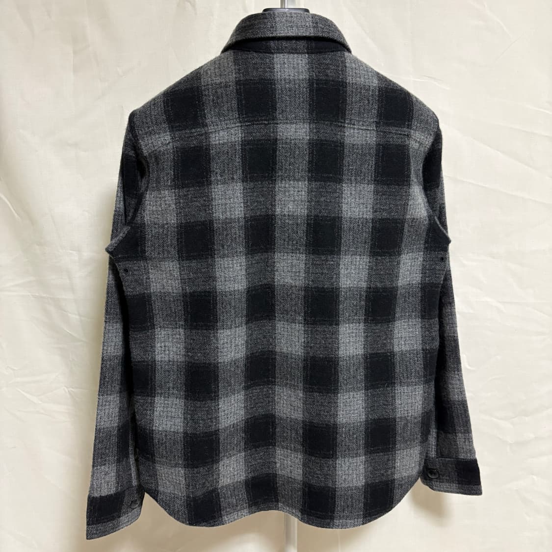 페로우즈 울 체크 셔츠 자켓 / 그레이, 36 상품이미지7