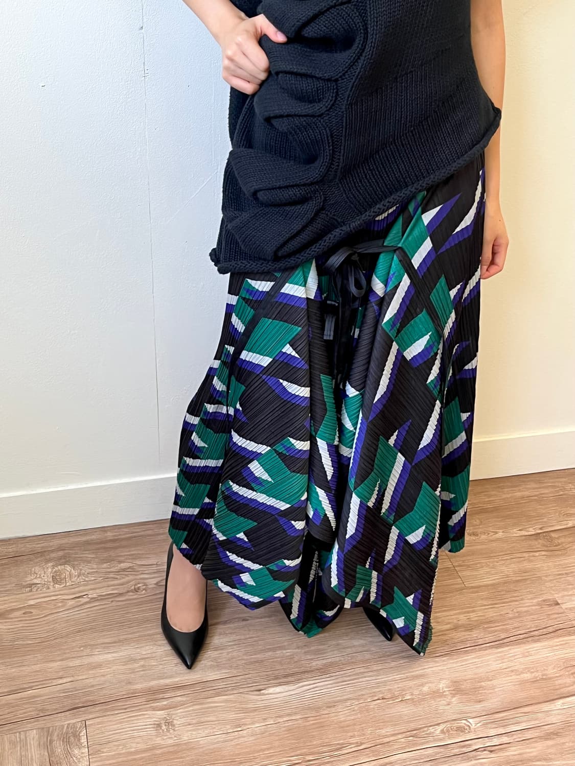 이세이미야케 pleats please 로브 롱 스커트 상품이미지5