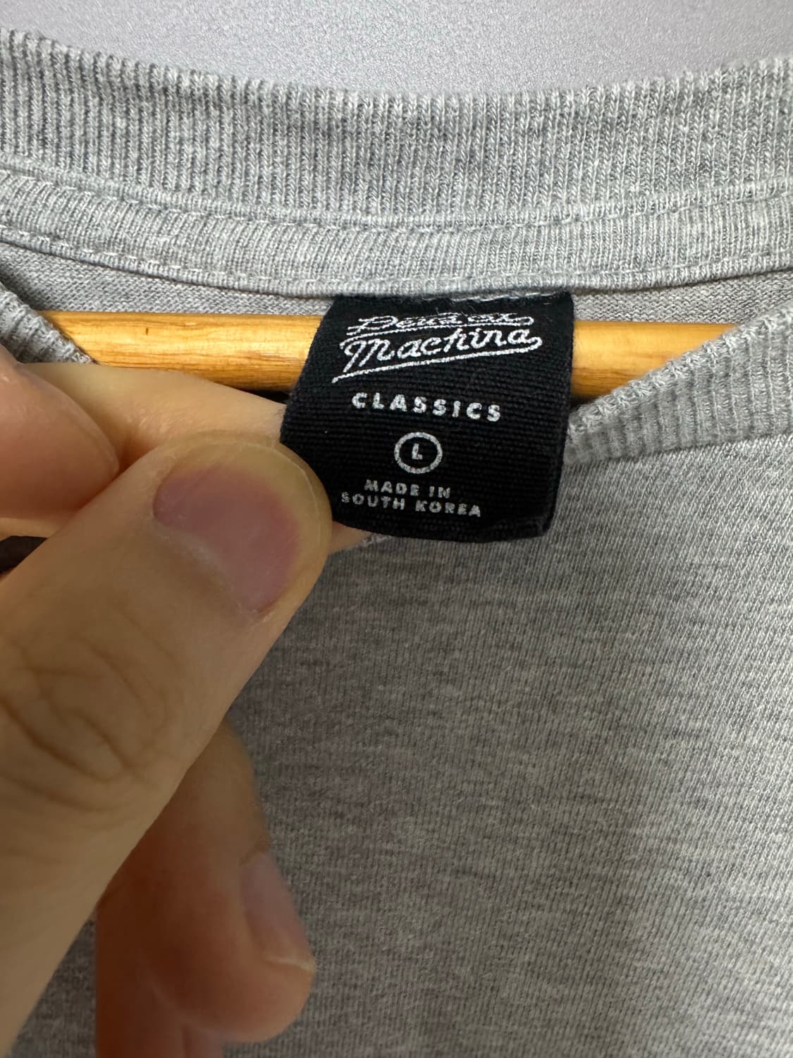 데우스 엑스 마키나 롱슬리브 L 그레이 깔끔 상품이미지6