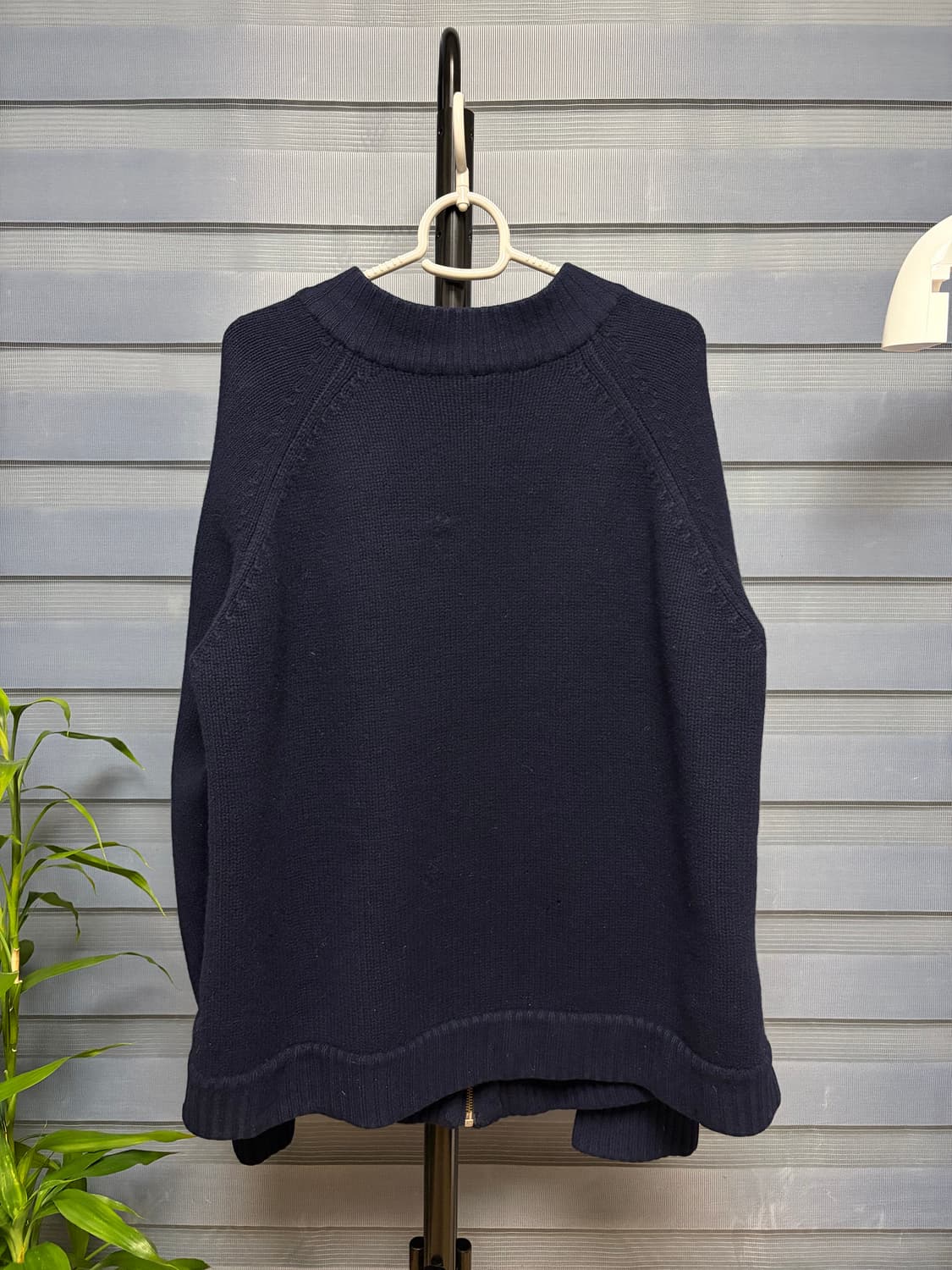 라코스테 니트 집업 가디건 네이비 100~105 상품이미지3