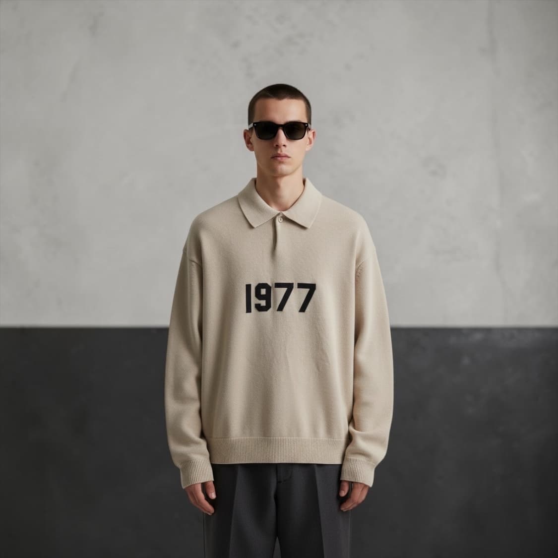 S/ 피어오브갓 에센셜 1977 카라 니트 상품이미지1