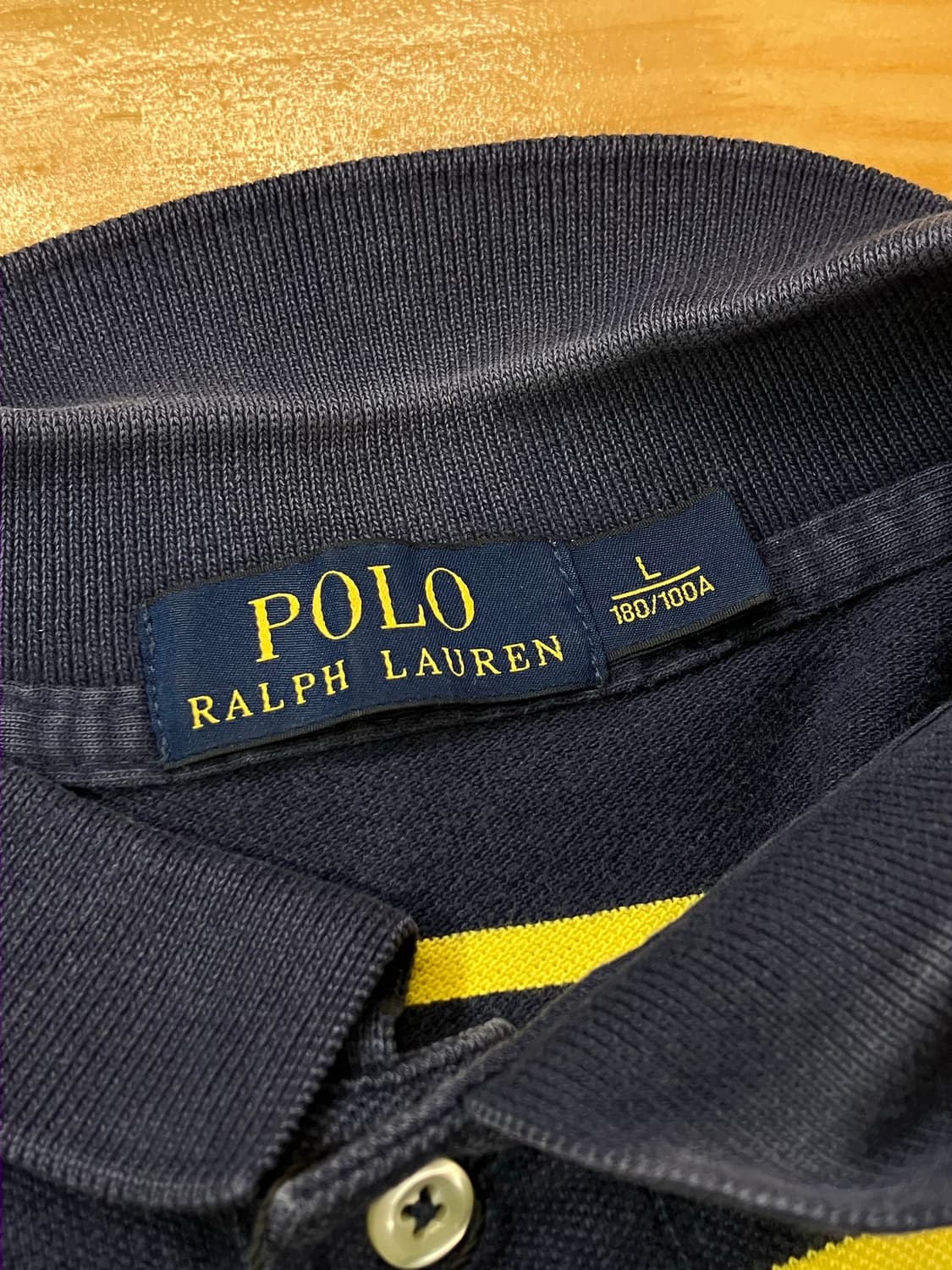 폴로 랄프로렌 스트라이프 카라 티셔츠 네이비 L  #csz2119  상품이미지4