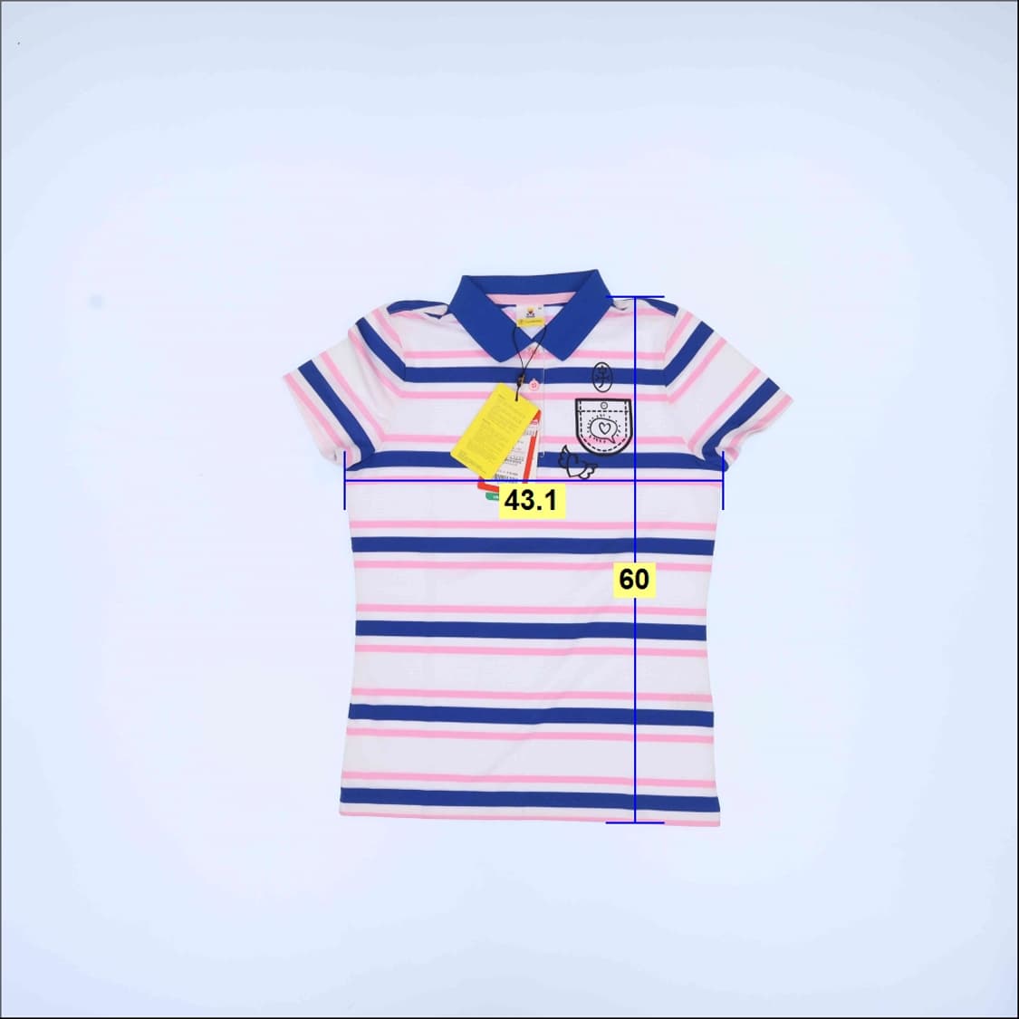 90 새상품 까스텔바작 여성 반팔티 0407M 상품이미지5