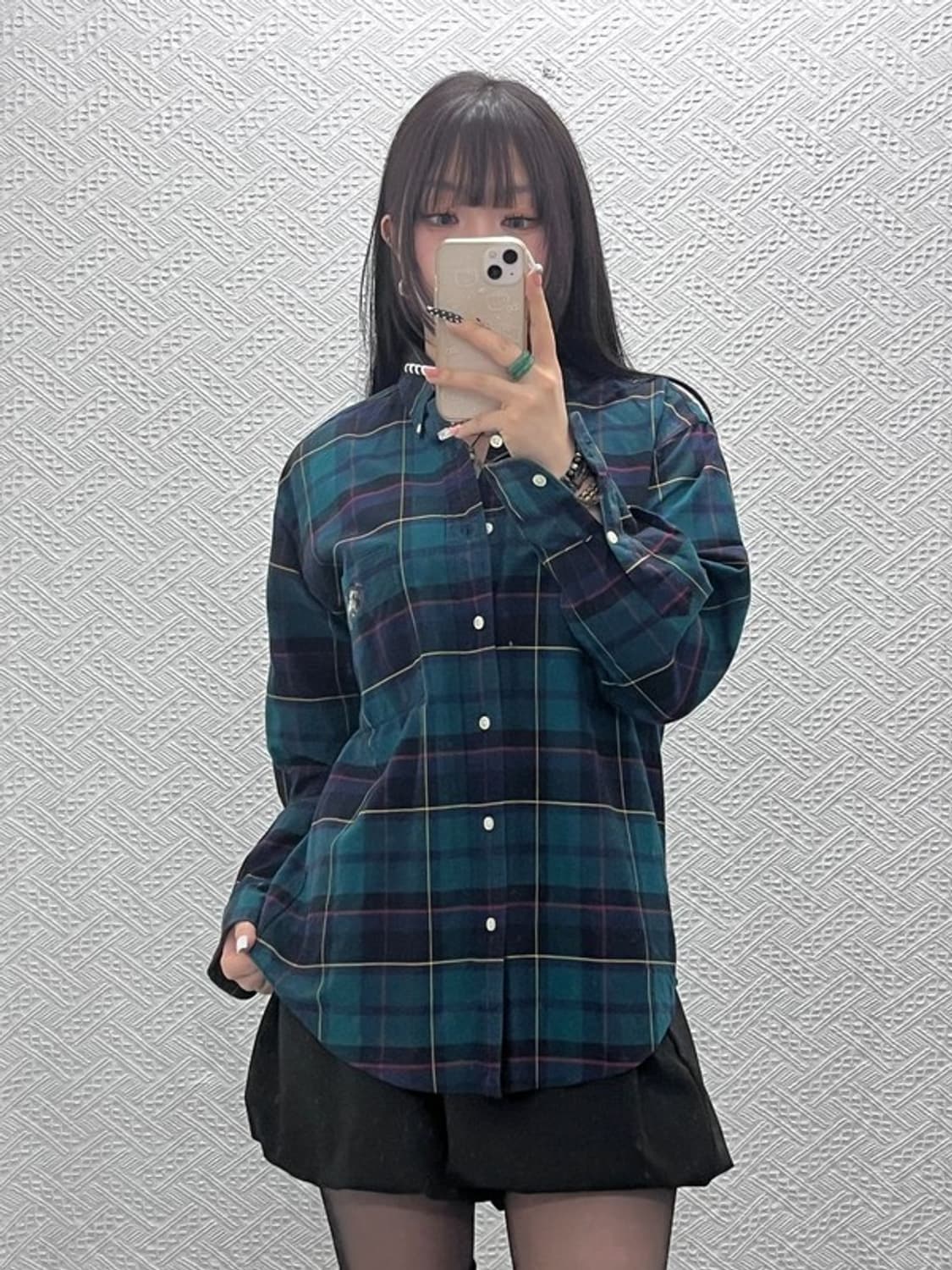 폴로 랄프로렌 컨트리 블레이크 도그패치 타탄체크 셔츠 90 C10702 상품이미지1