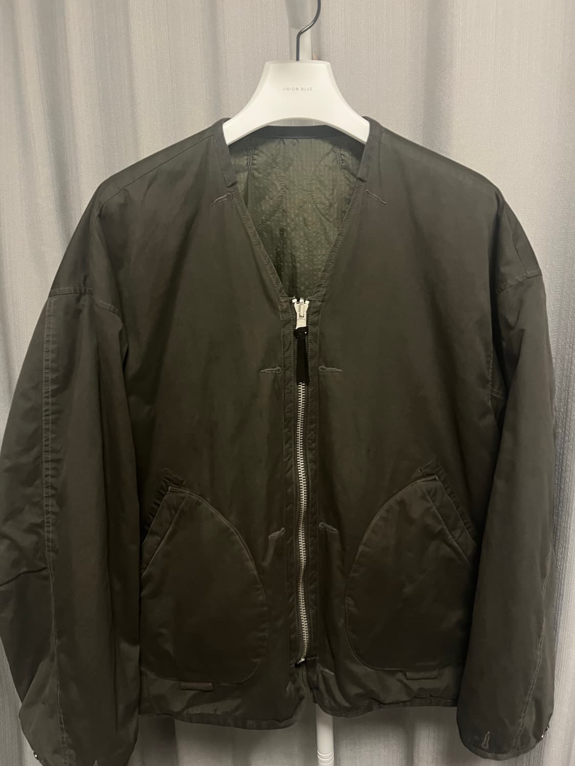 [4] 24FW 폴리테루 라이너 유즈드 올리브 + 퀄티드 그린 상품이미지1