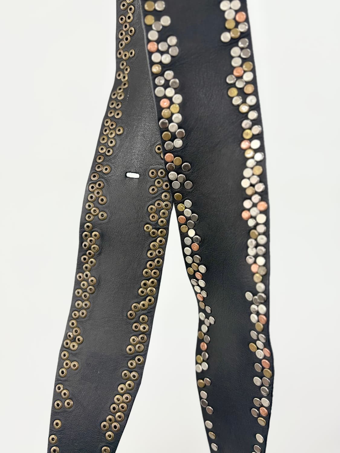 기마구아스맛 BASILE28 양가죽 스터드 와이드 벨트 상품이미지4