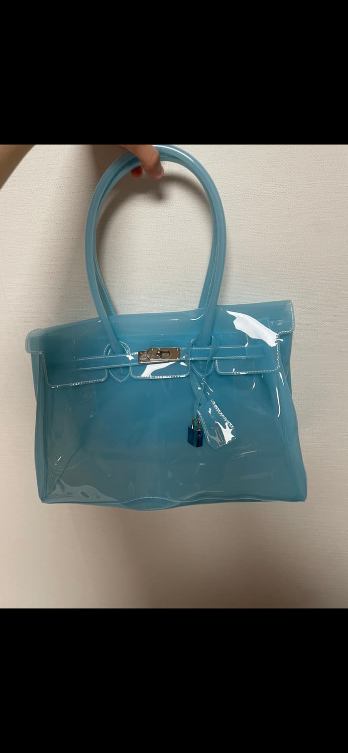 젤리버킨백 라지 티파니블루 상품이미지2