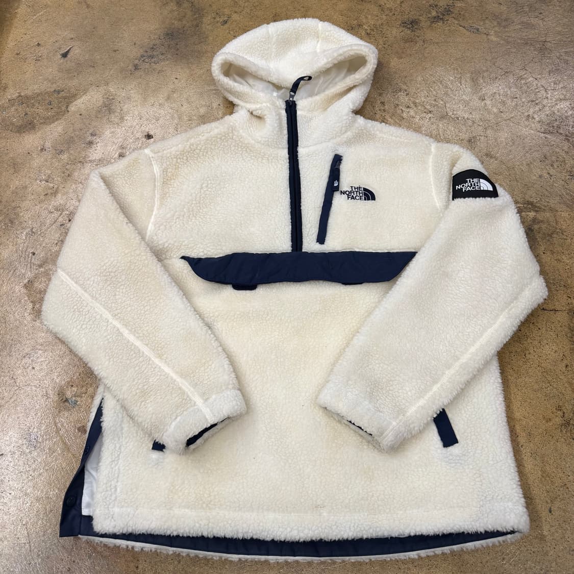 [정품/M,95] 노스페이스 후리스 뽀글이 후드 아노락 b8 상품이미지2