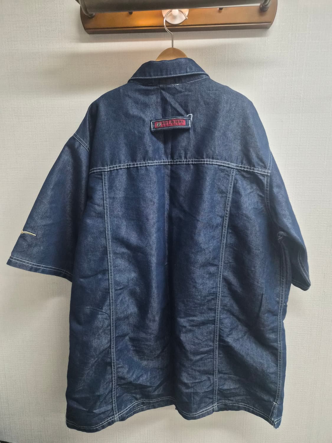 L/115) RUFF RIDERS 90's 힙합 데님 셔츠 팝니다 상품이미지2