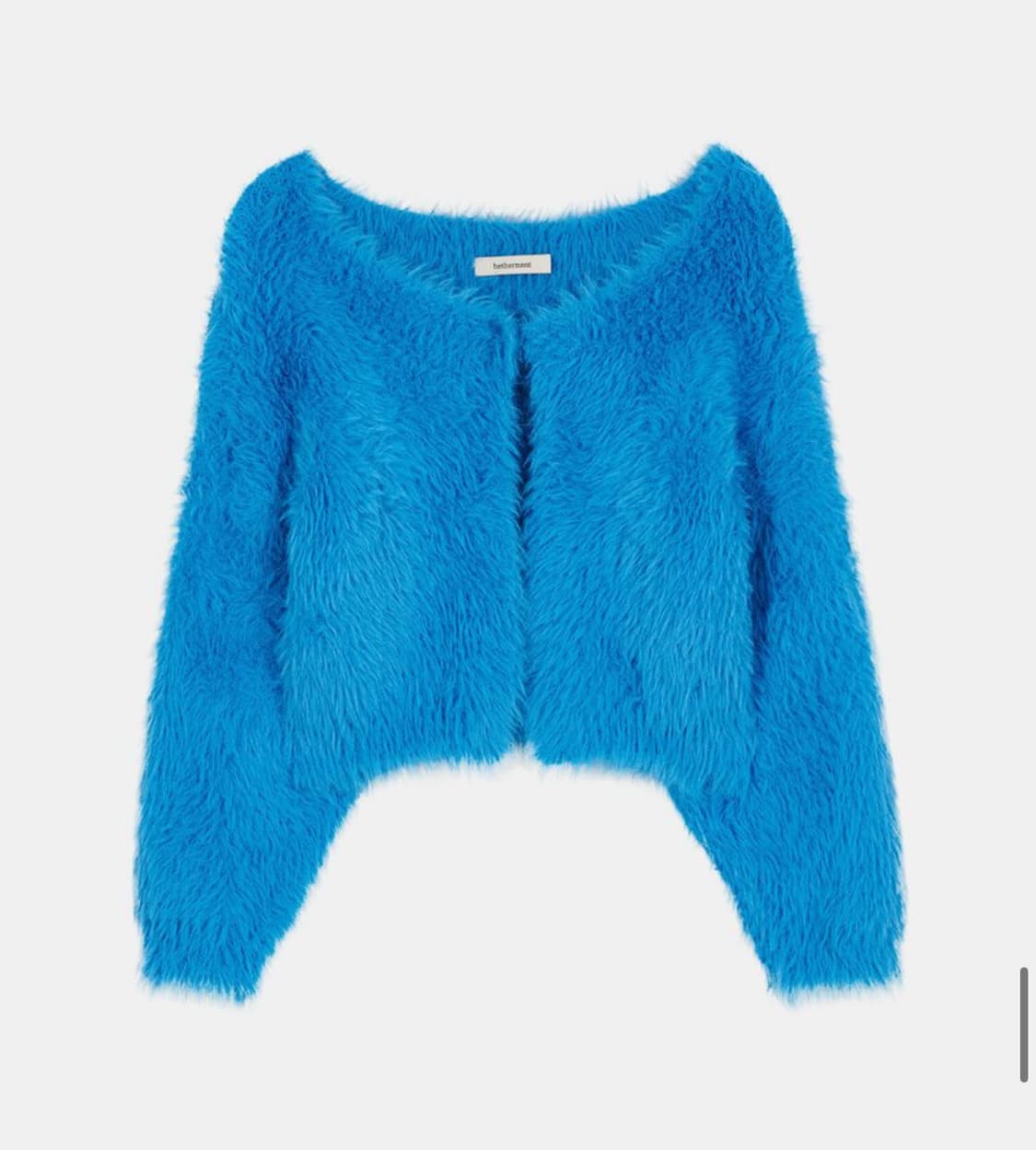 헤더먼트 테디 가디건 로얄 블루 상품이미지4