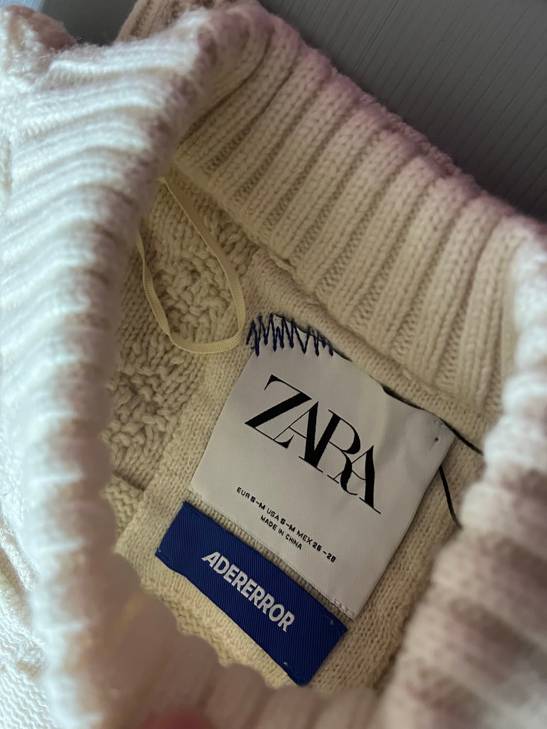 패치워크 오버사이즈 니트 스웨터 s~m 사이즈 새상품 상품이미지3