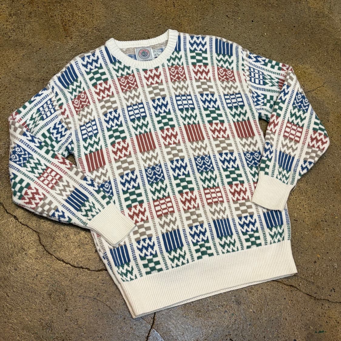 90s Made in USA 빈티지 코튼 니트 상품이미지2