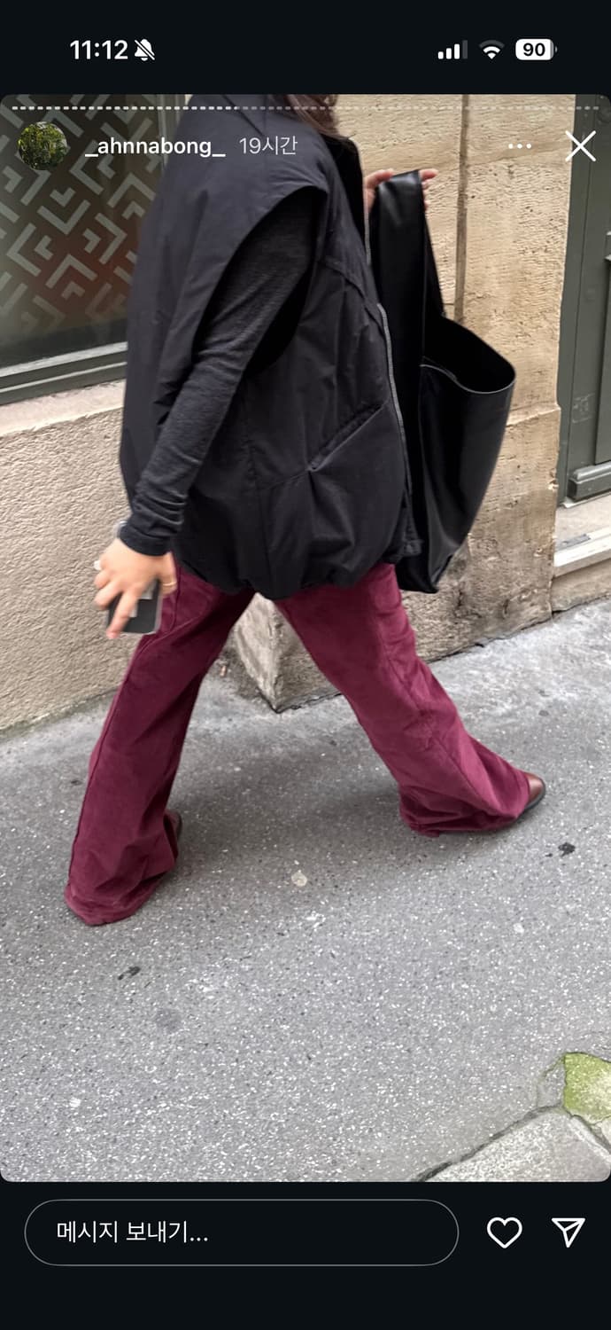 에토스 부츠컷 팬츠 와인(새) 상품이미지2