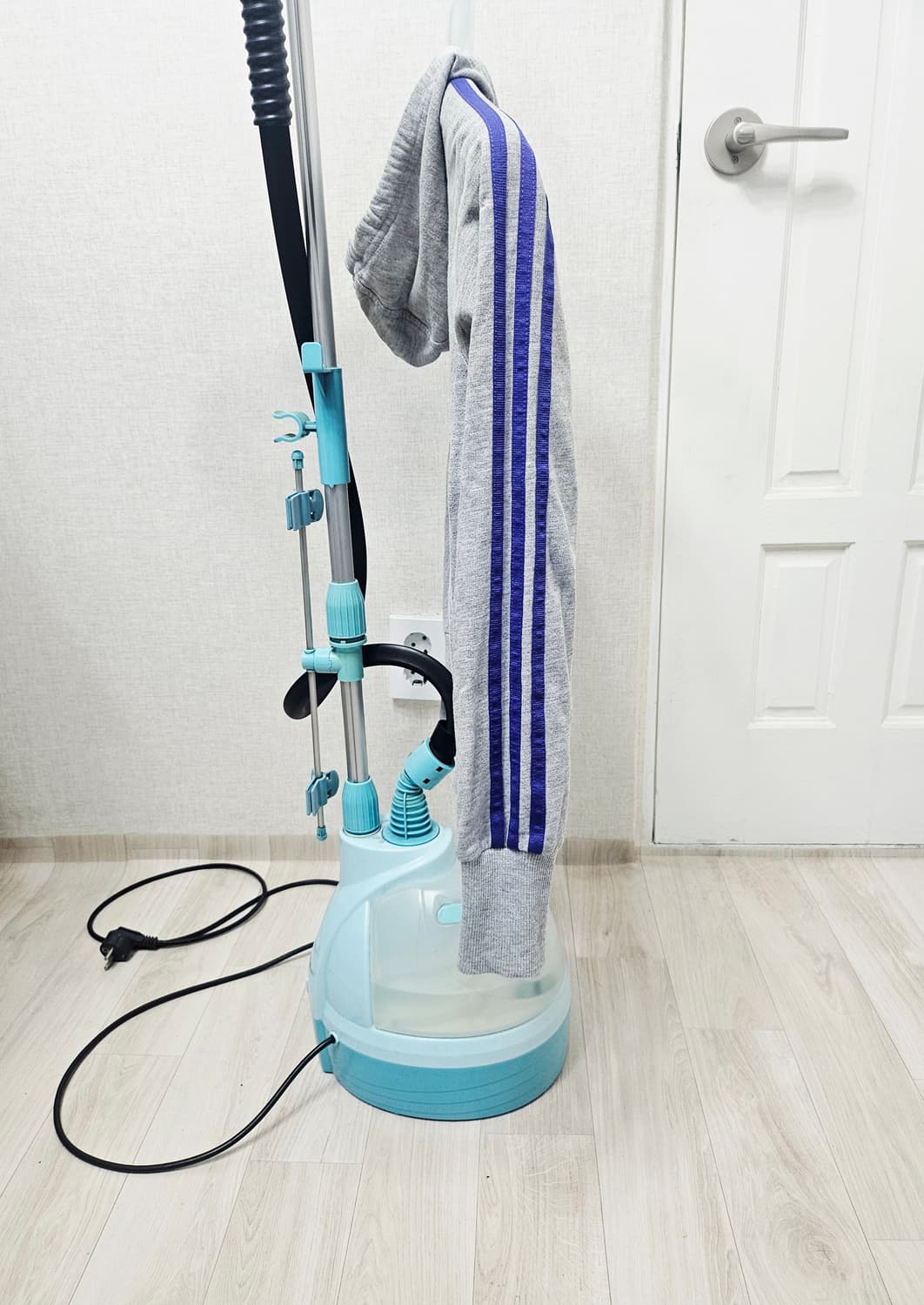 (90)S☆초대장급☆아디다스 파이어버드 백로고[회색퍼플] 트랙탑 후드져지 상품이미지5