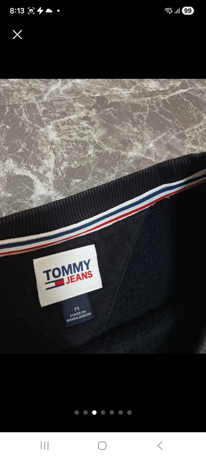 타미 진스(Tommy Jeans) 크롭 맨투맨 M 상품이미지3