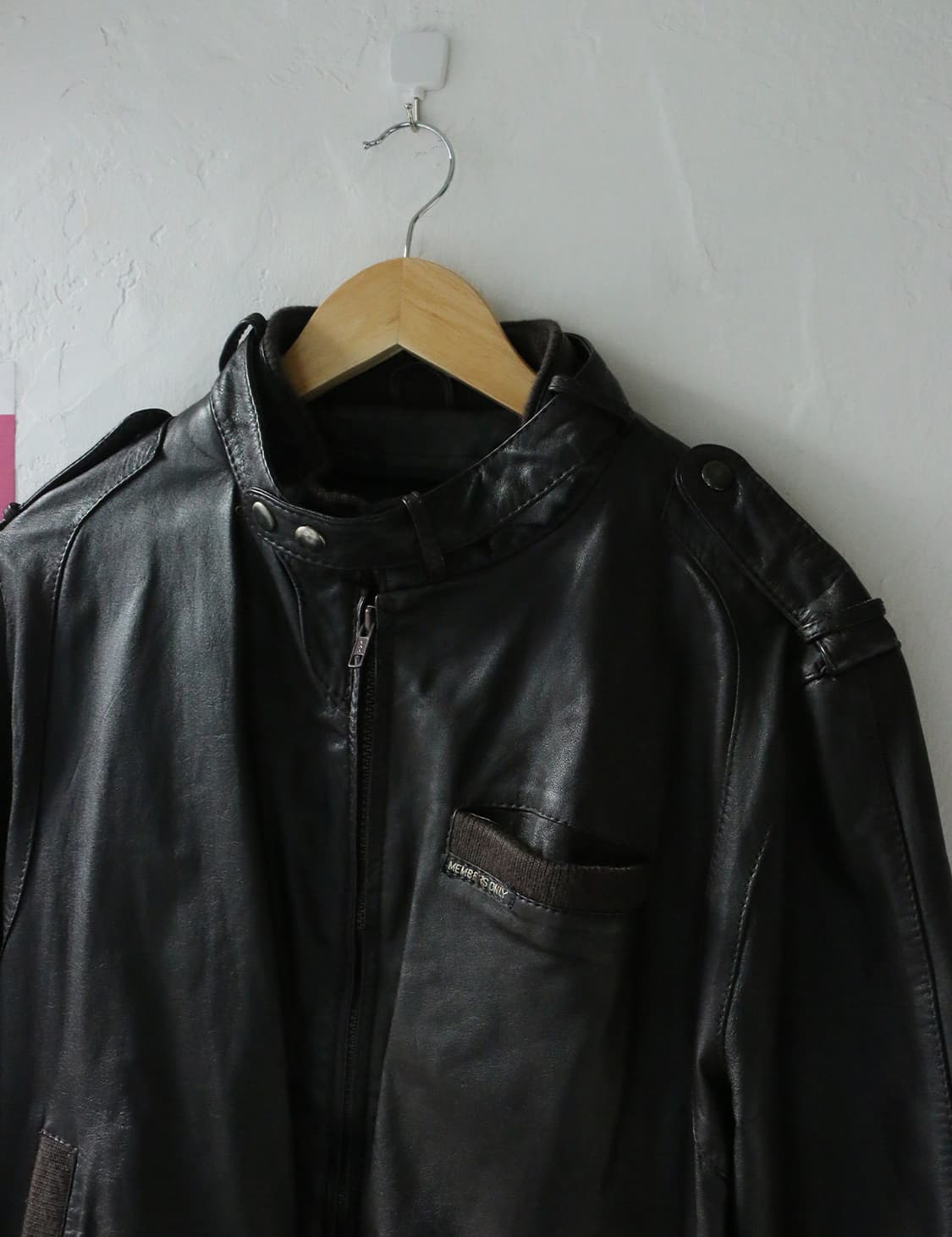 멤버스온리 레더 봄버 자켓  상품이미지4