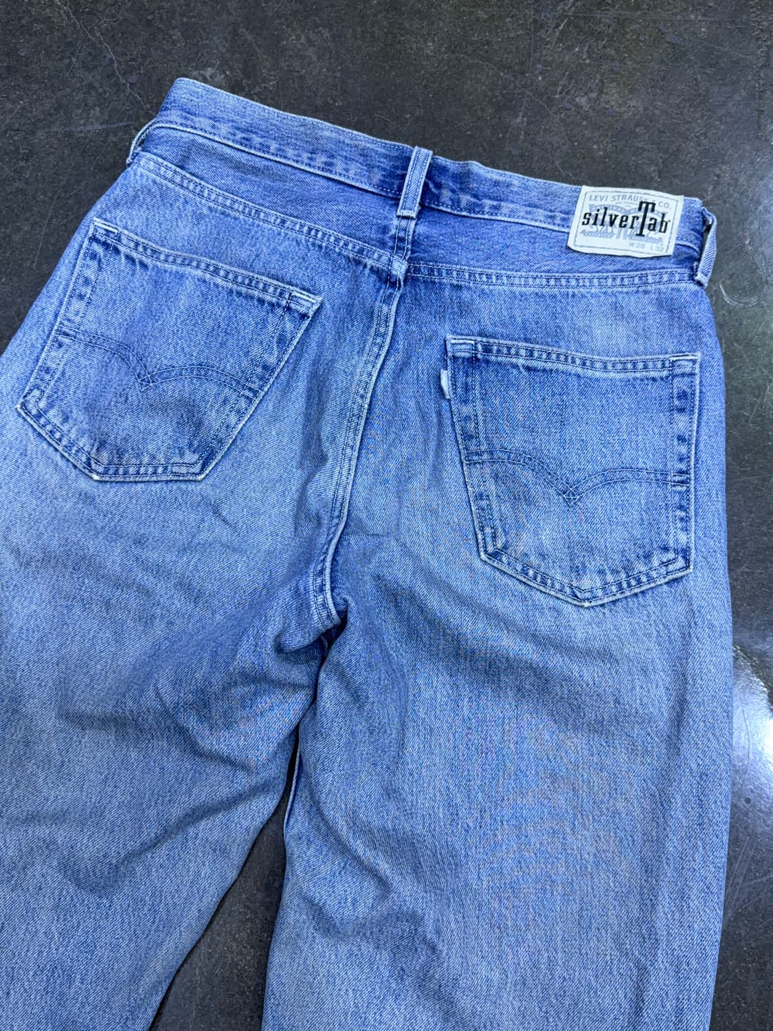 리바이스 실버탭 루즈 스트레이트핏 빈티지 워싱 데님팬츠 28 상품이미지8