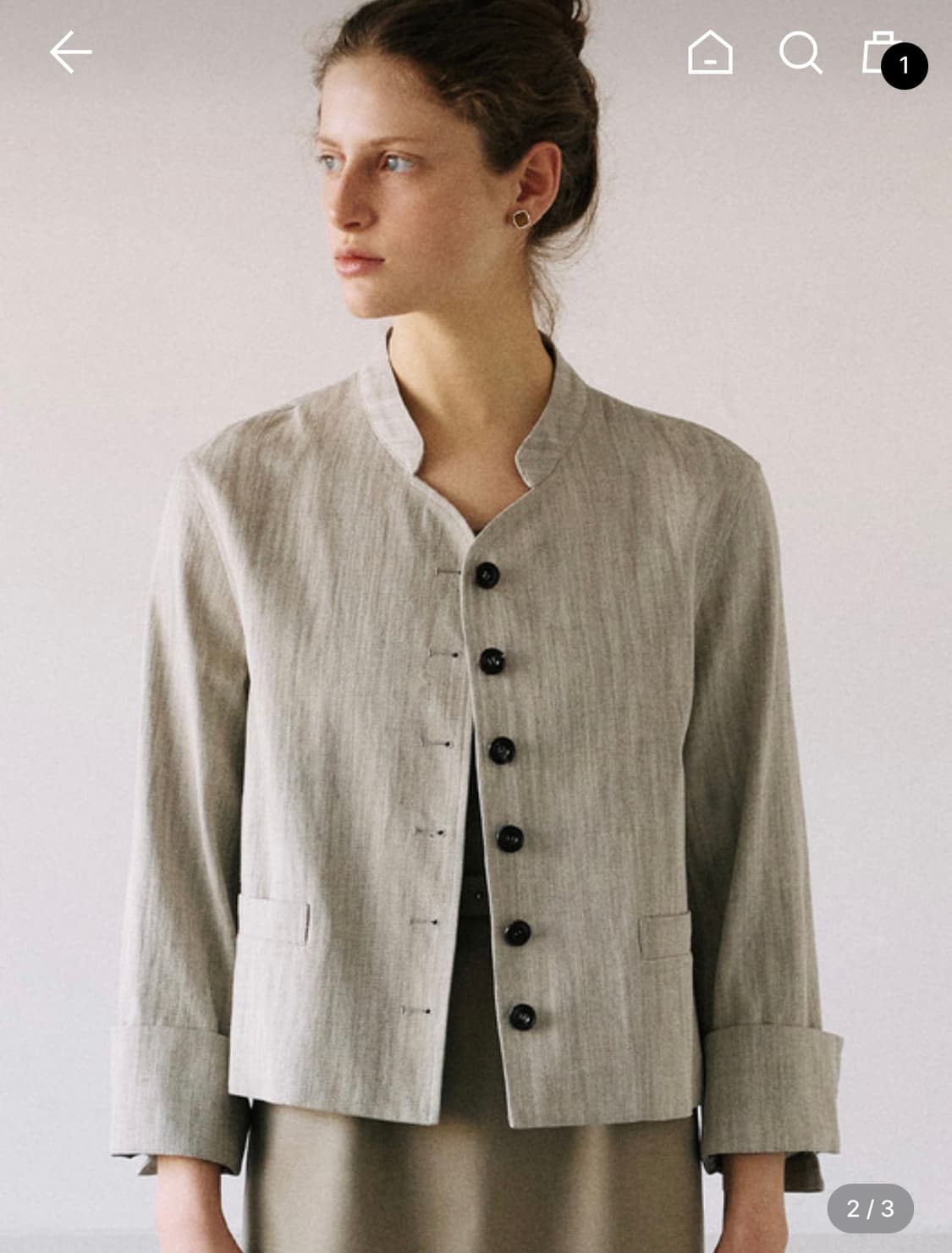 안젤로 비안코 Rue Button Jacket Black 상품이미지1