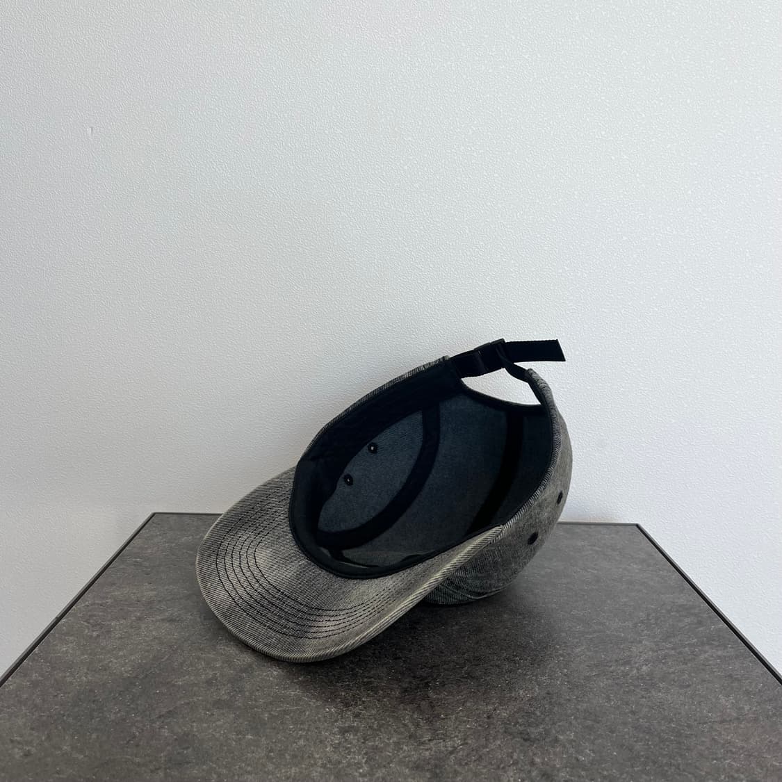 (OS) 슈프림 박스로고 캠프캡 모자 데님 블랙 상품이미지6