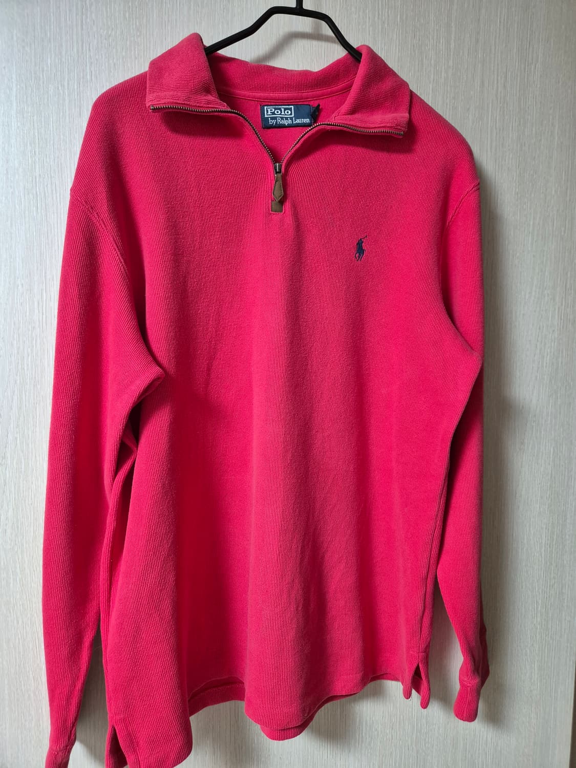 폴로 랄프로렌 반집업 하이넥 니트 코튼니트 라지 상품이미지1