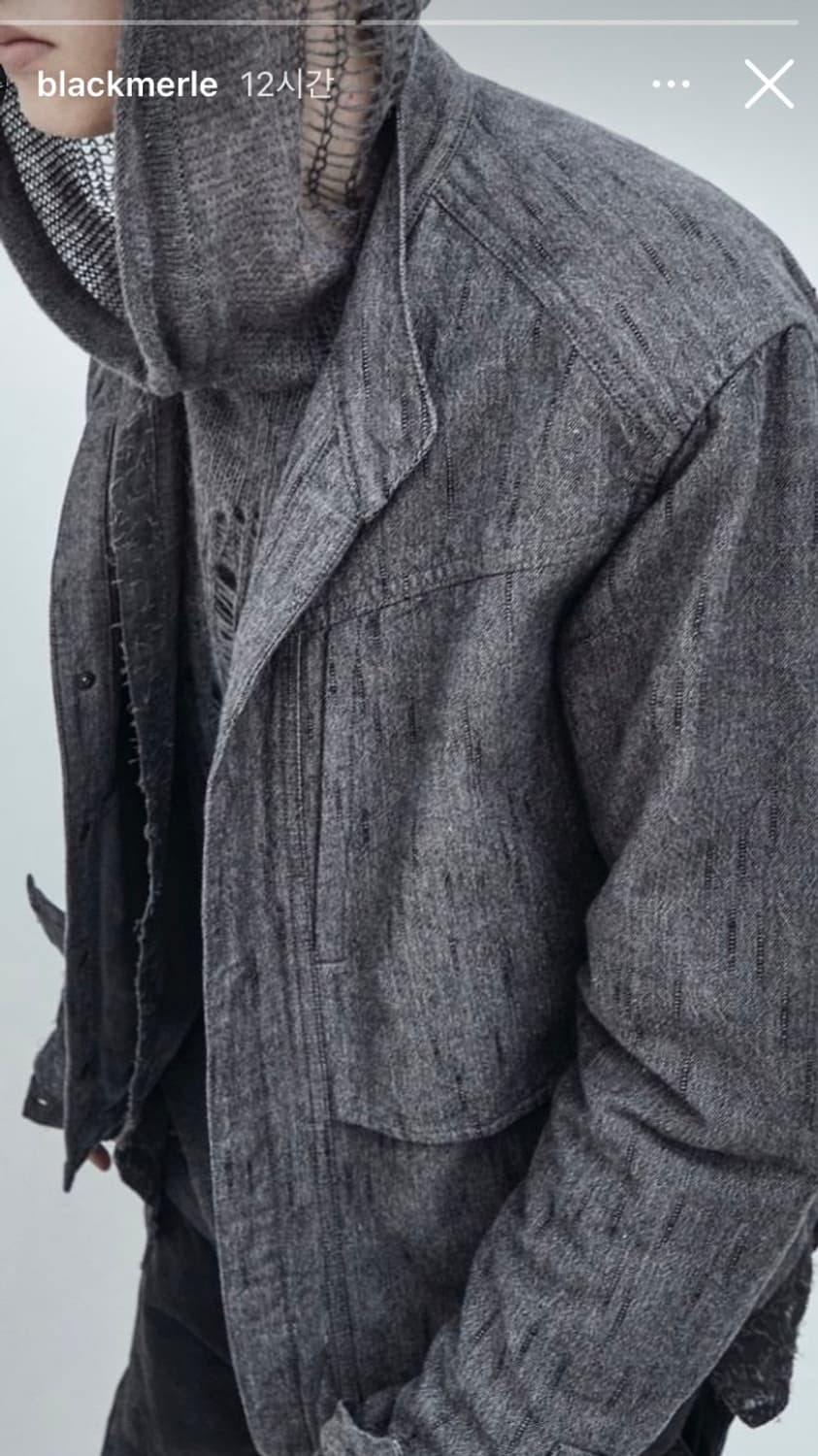 Blackmerle collarless jacket 상품이미지1