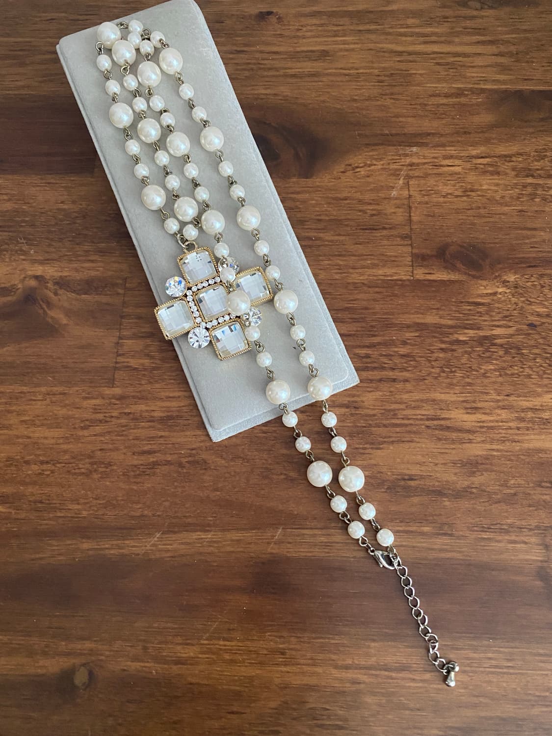 악세서리 큐빅펜던트 진주 목걸이 상품이미지6