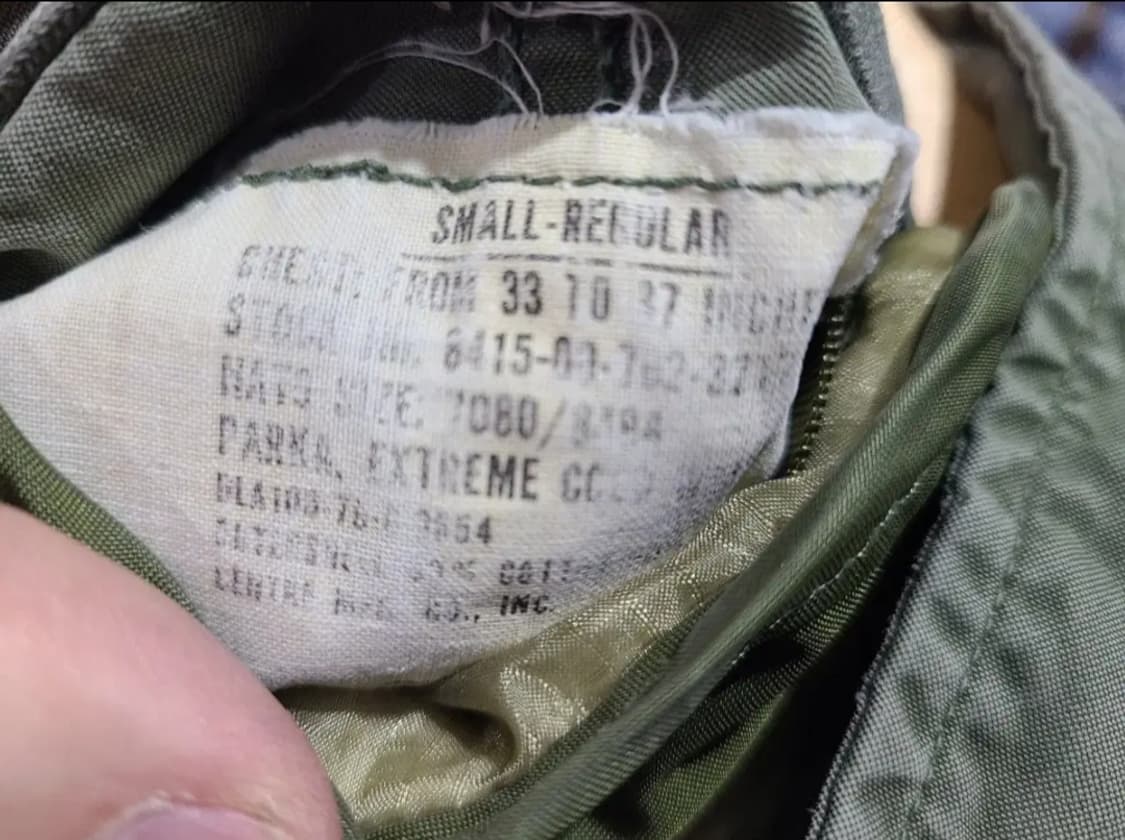 (추후실측 지퍼사진 수정) 70년대 M65 피쉬테일 파카 (S-R) 상품이미지5