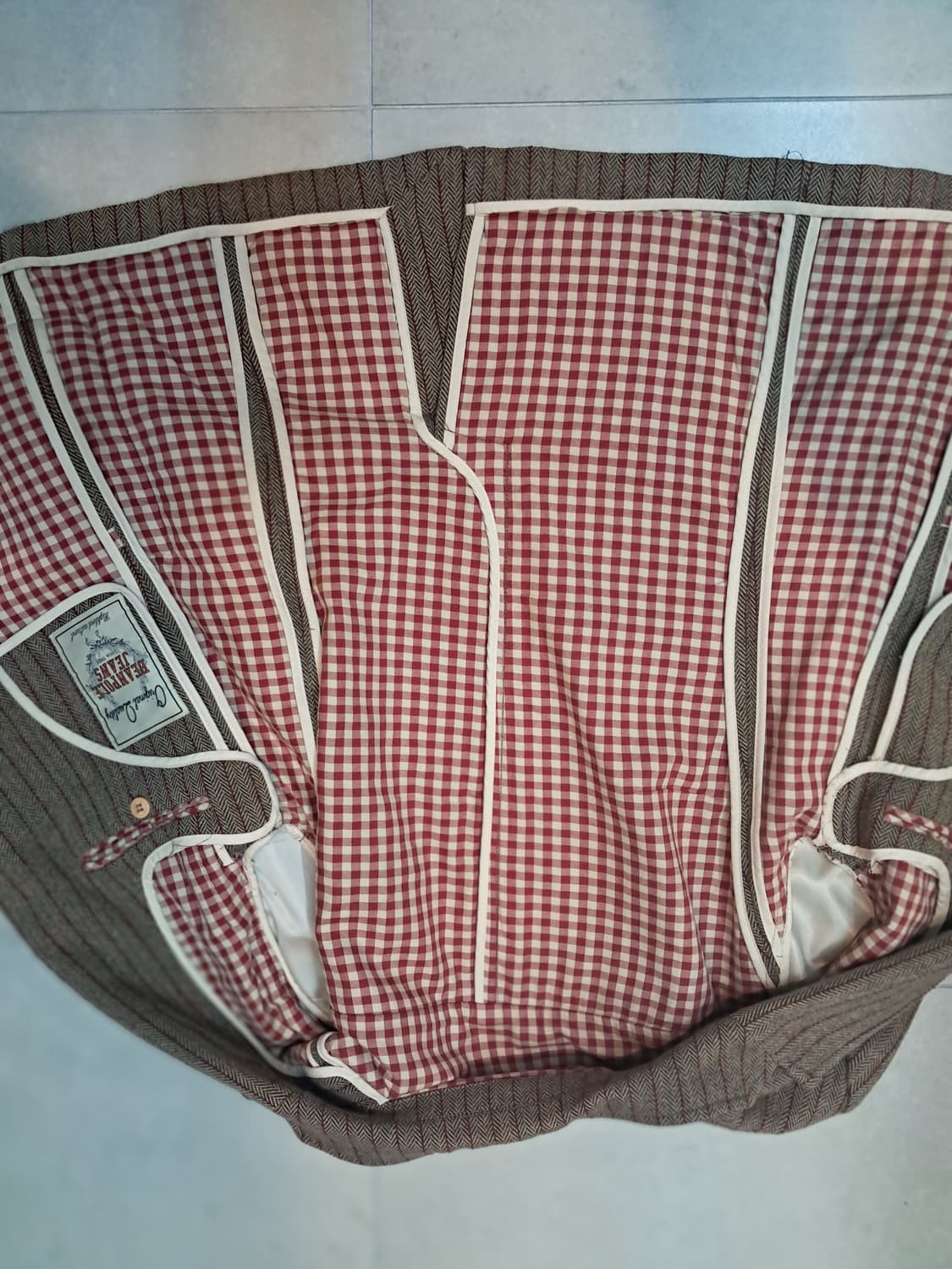 빈폴 진스 헤링본 팔꿈치 패치 자켓 105 상품이미지3