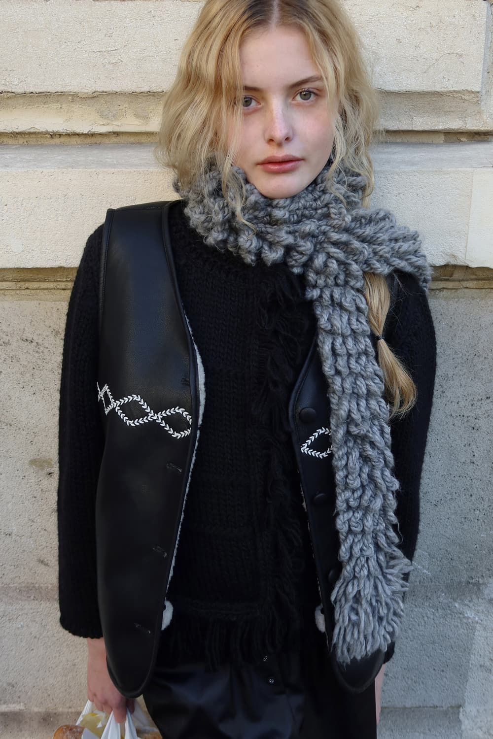 시눈  SN Shearling Leather Vest 상품이미지3