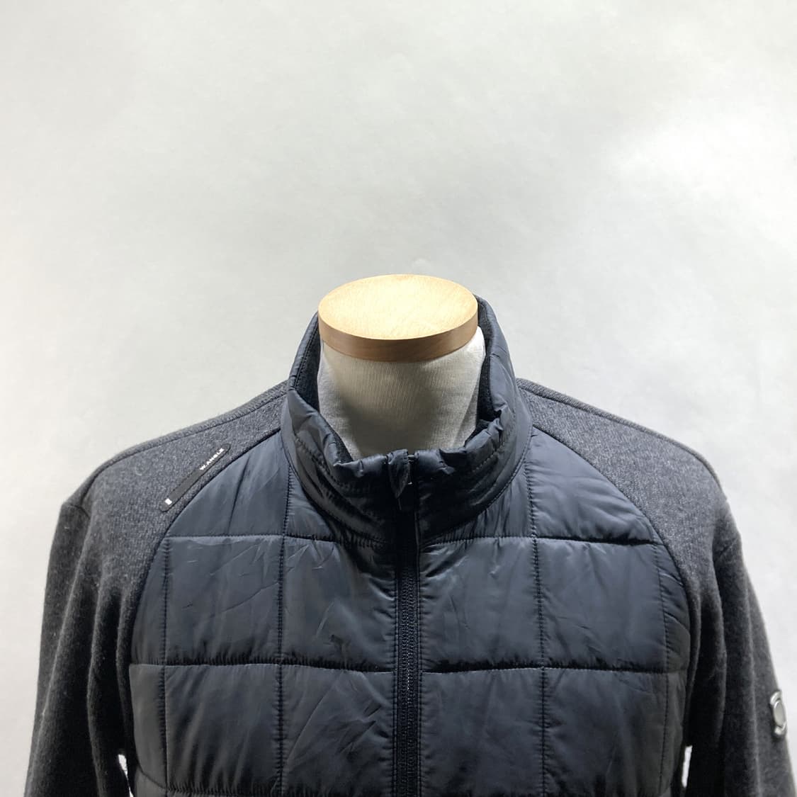 와이드앵글 남성니트경량패딩자켓 그레이 L 상품이미지2