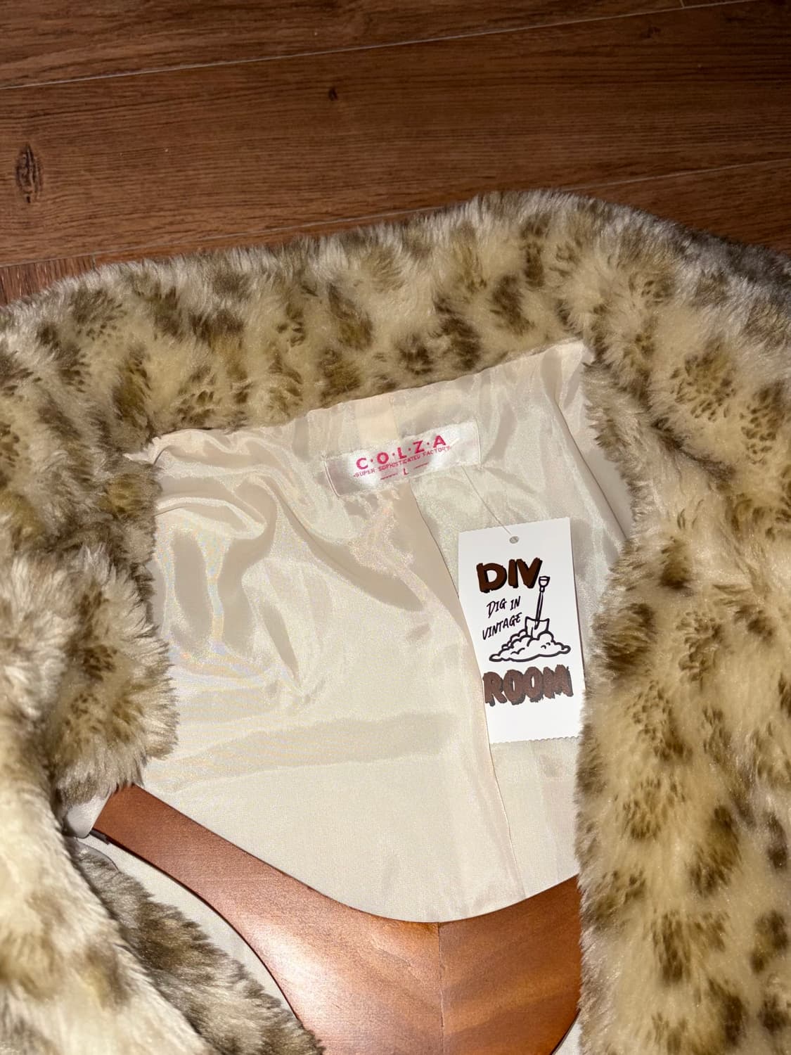 일본빈티지 레오파드 퍼자켓 상품이미지8