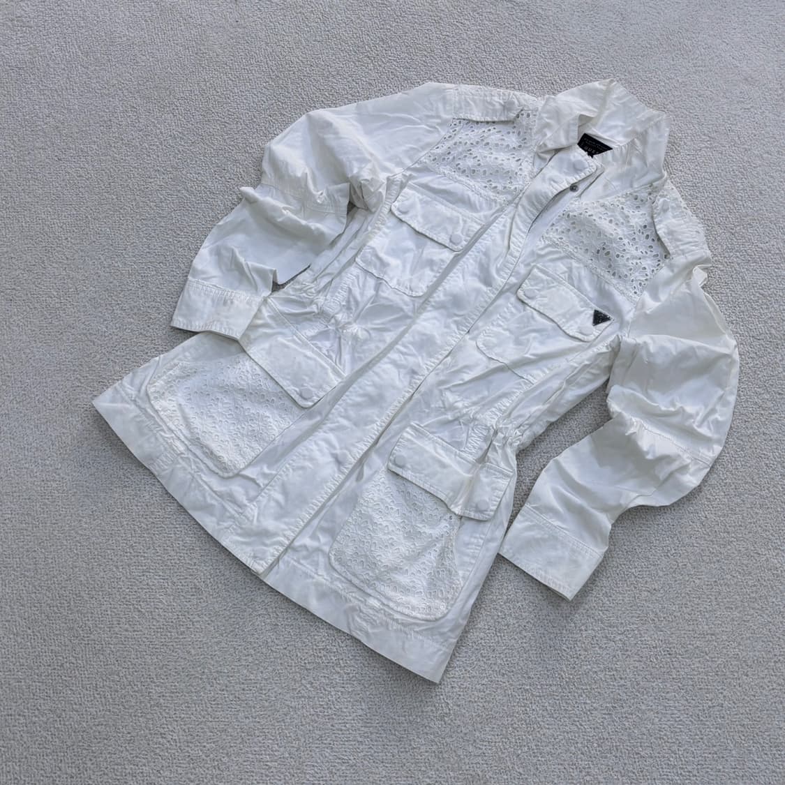 XS 게스 여성 레이스 패치 야상 자켓 0326E 상품이미지1