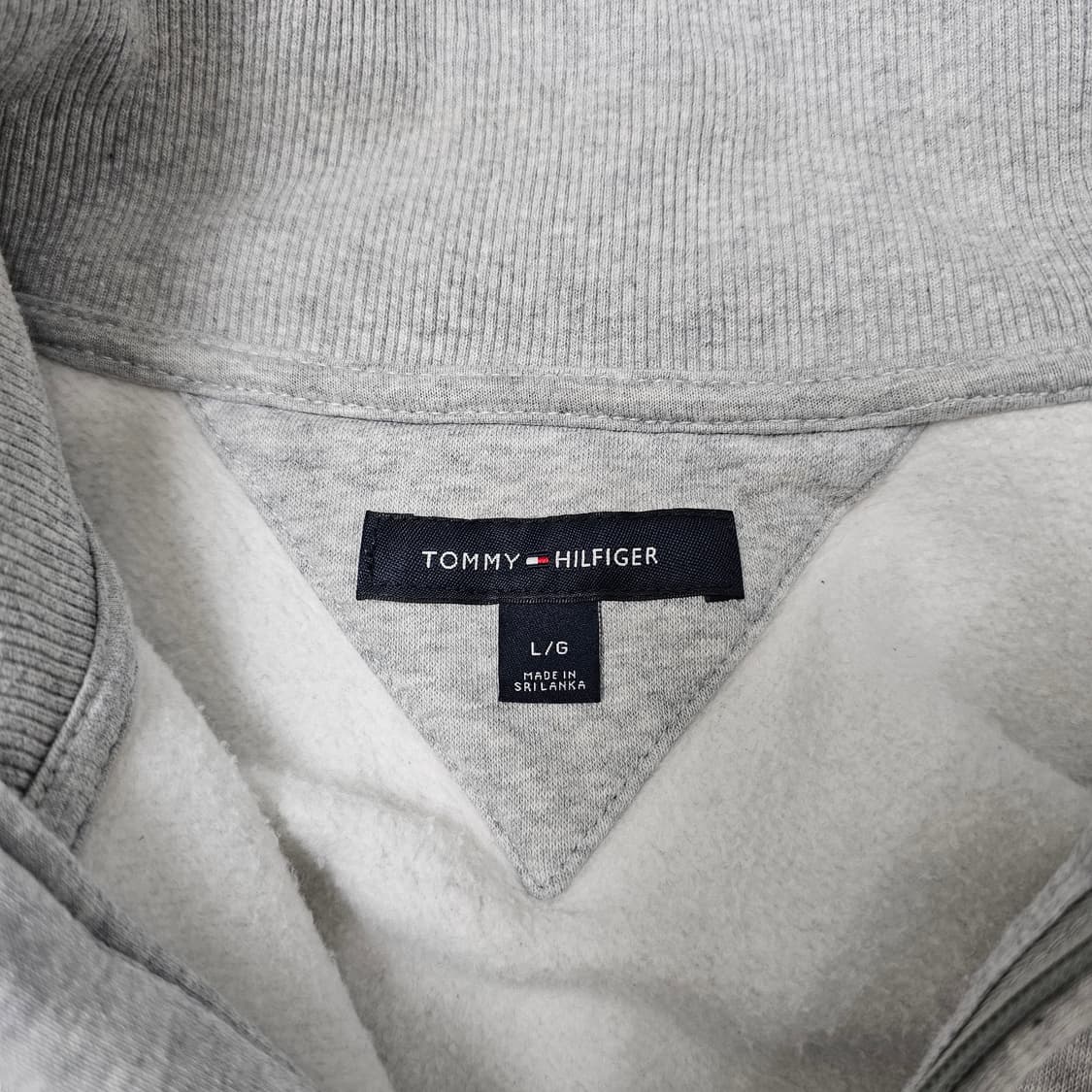 L 타미힐피거 하프집업 맨투맨 그레이 상품이미지3