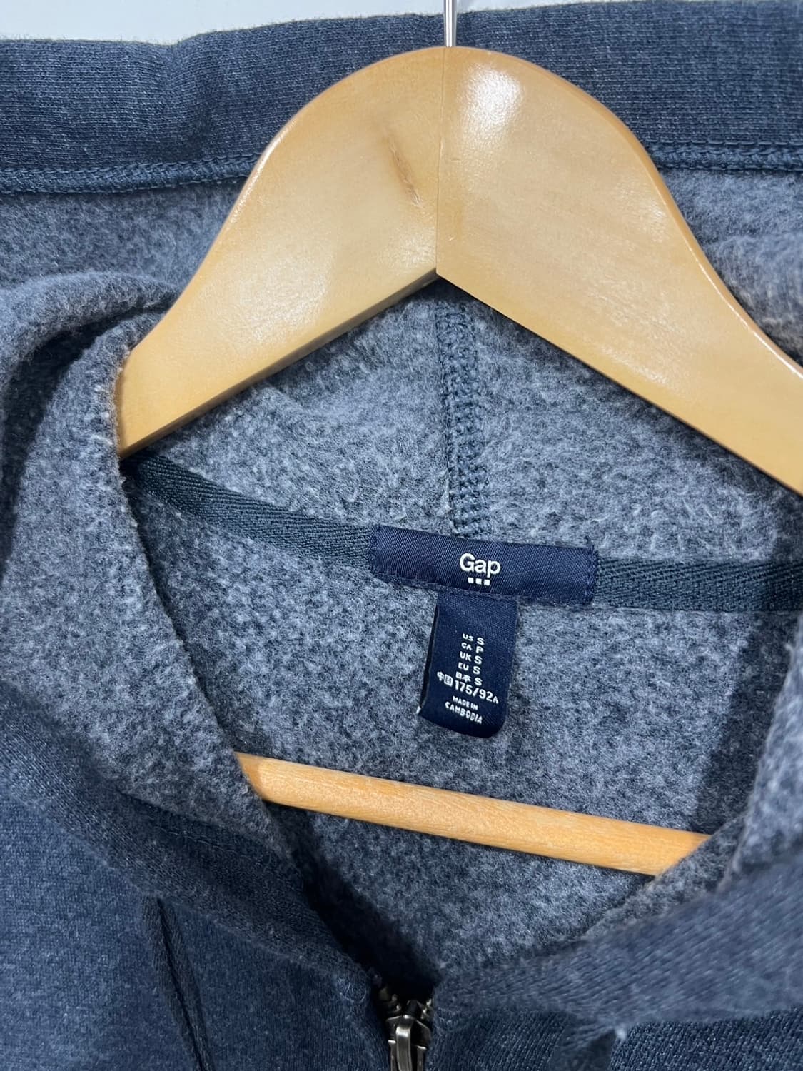 GAP 갭 레터링 빅로고 풀 후드집업 상품이미지3