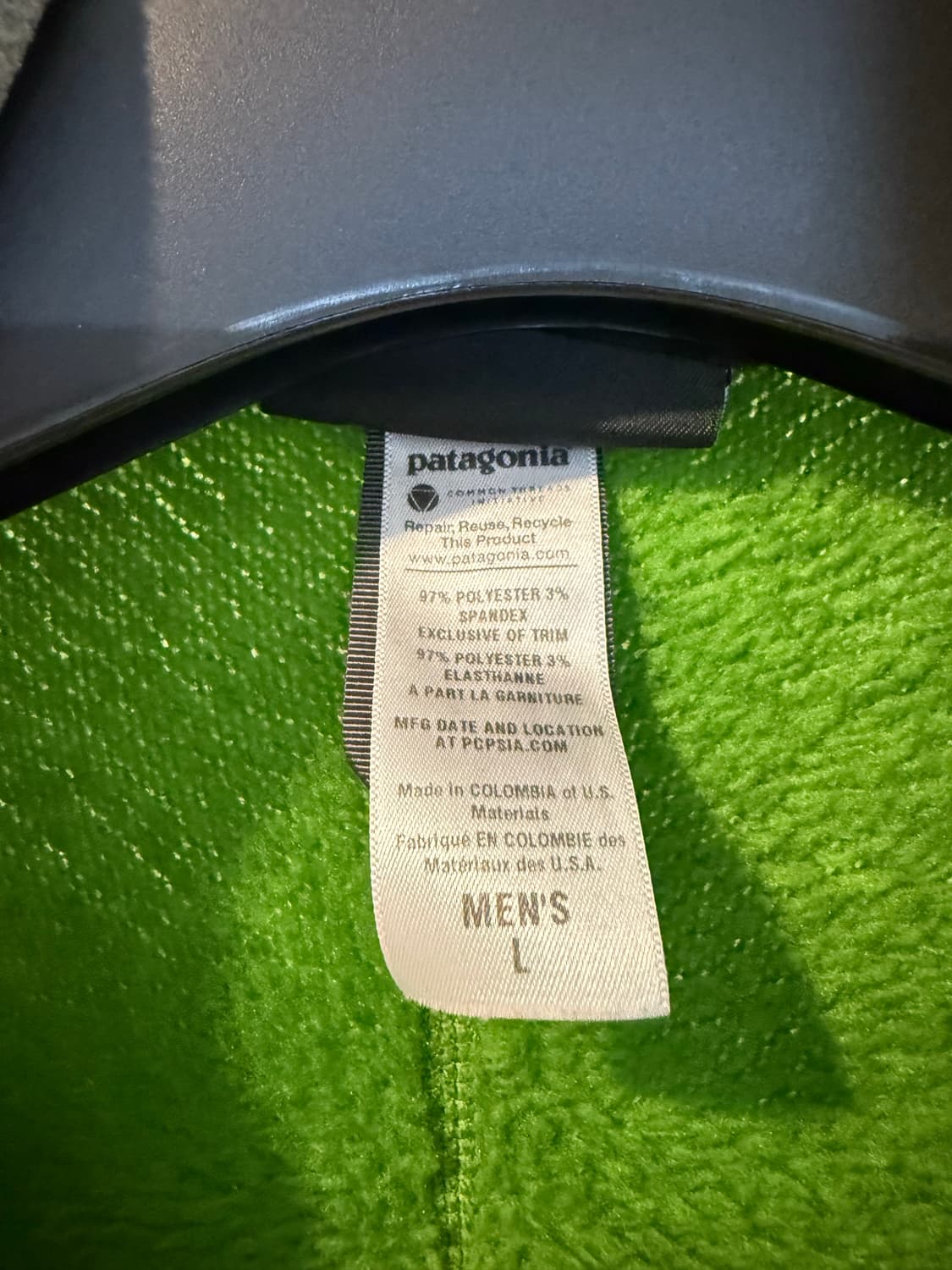 [L] 파타고니아 R2 라이트 그린 플리스 상품이미지2