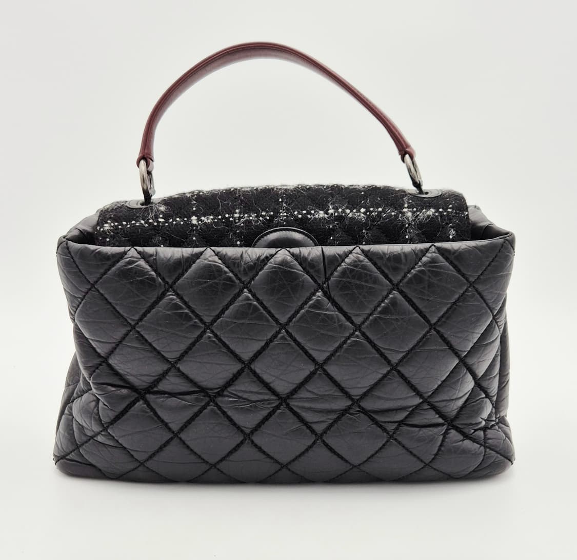 샤넬 트위드 퀼팅 탑핸들 토트백 18번대 상품이미지2