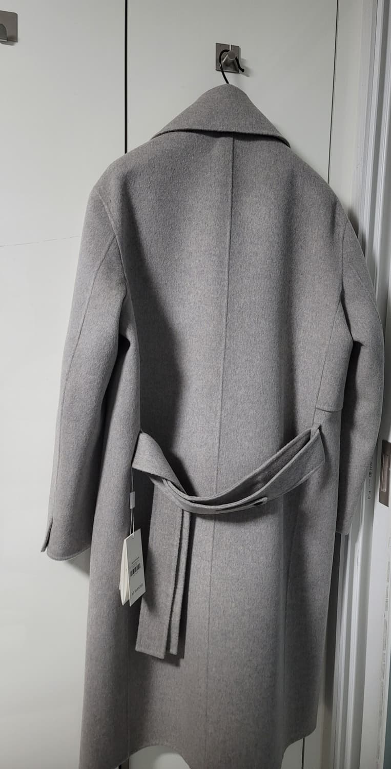 마마가리 핸드메이드 건플랩 코트 오트밀 그레 상품이미지3