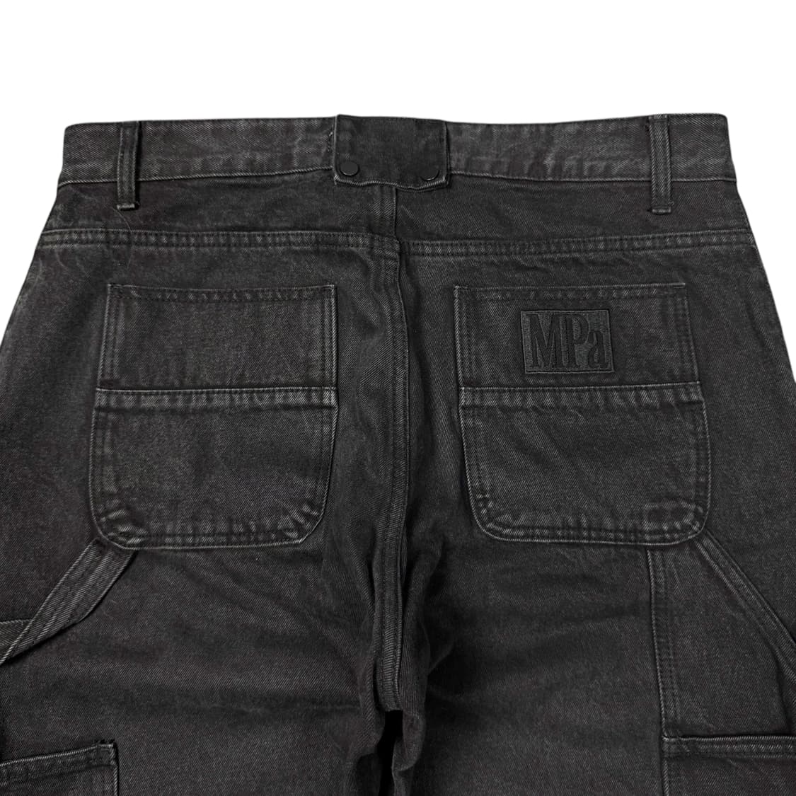 (L) 플라스틱 프로덕트 카펜터 데님팬츠 블랙 상품이미지3