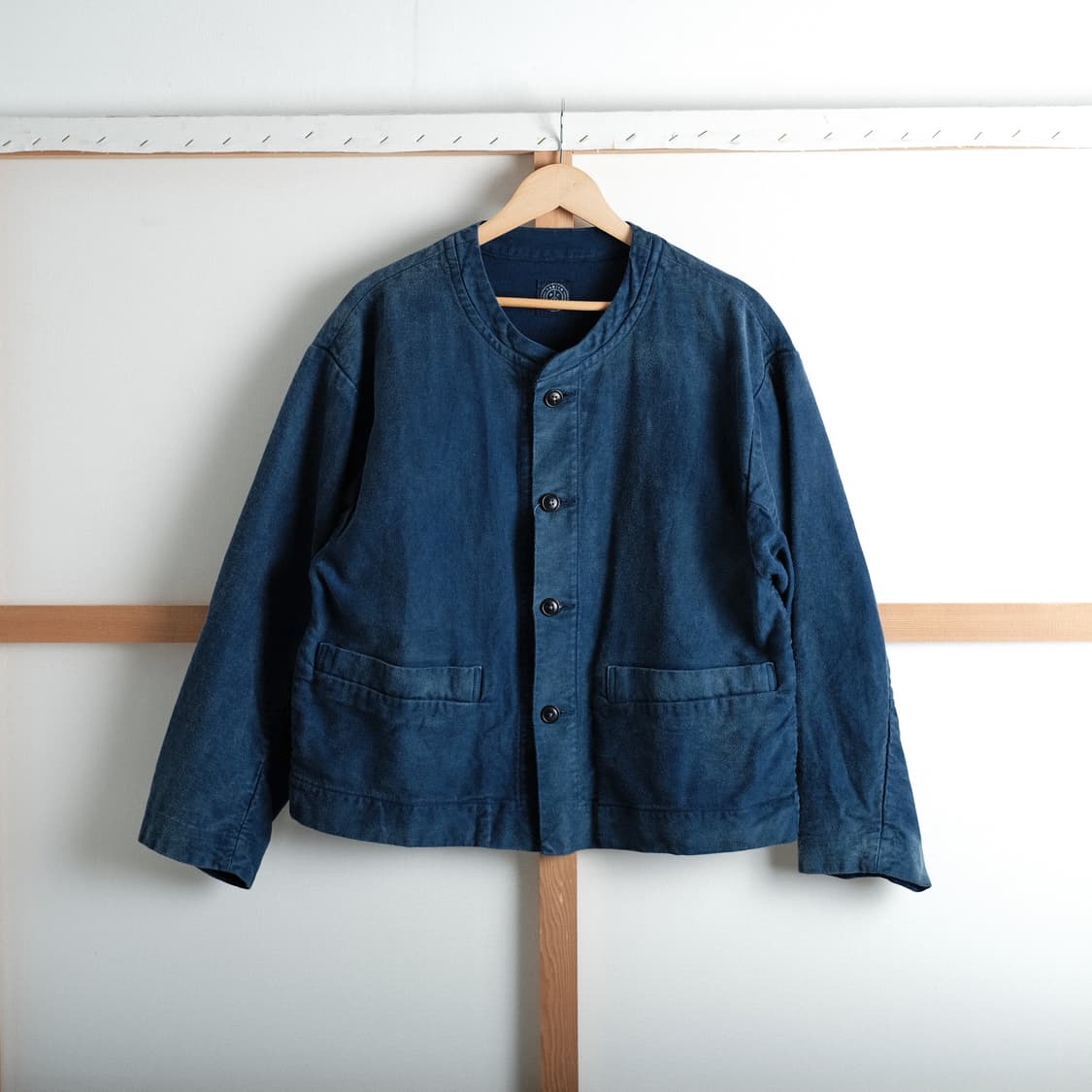 포터클래식 몰스킨 노칼라 자켓 M(100-103)사이즈 상품이미지3