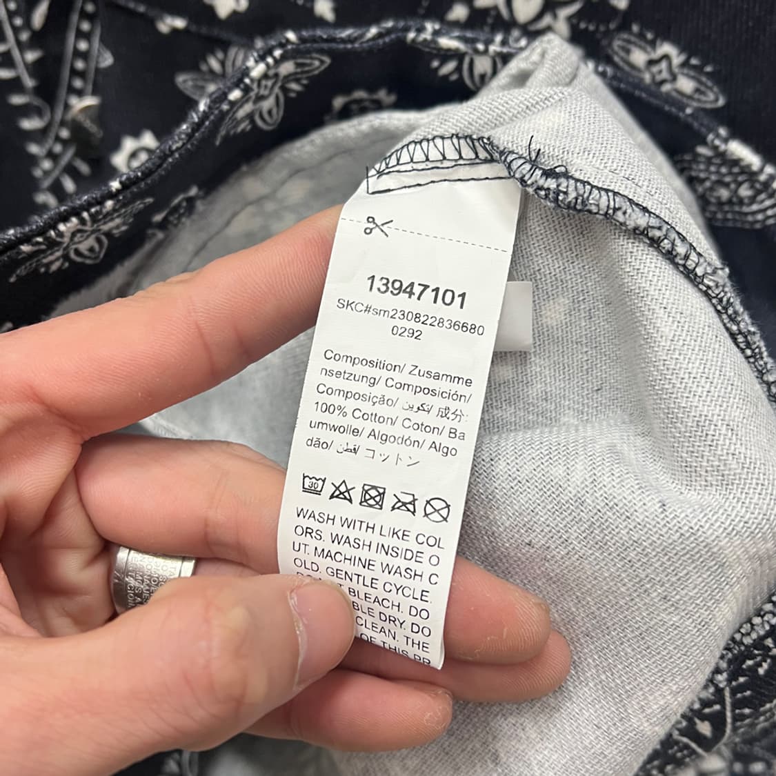 VTG 오버핏 반다나 셔츠 자켓 M 상품이미지4