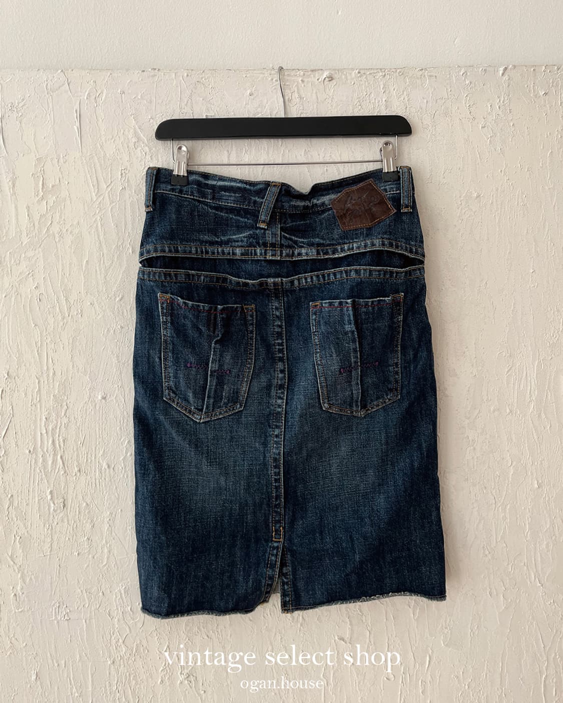 vintage midi denim skirt 상품이미지2