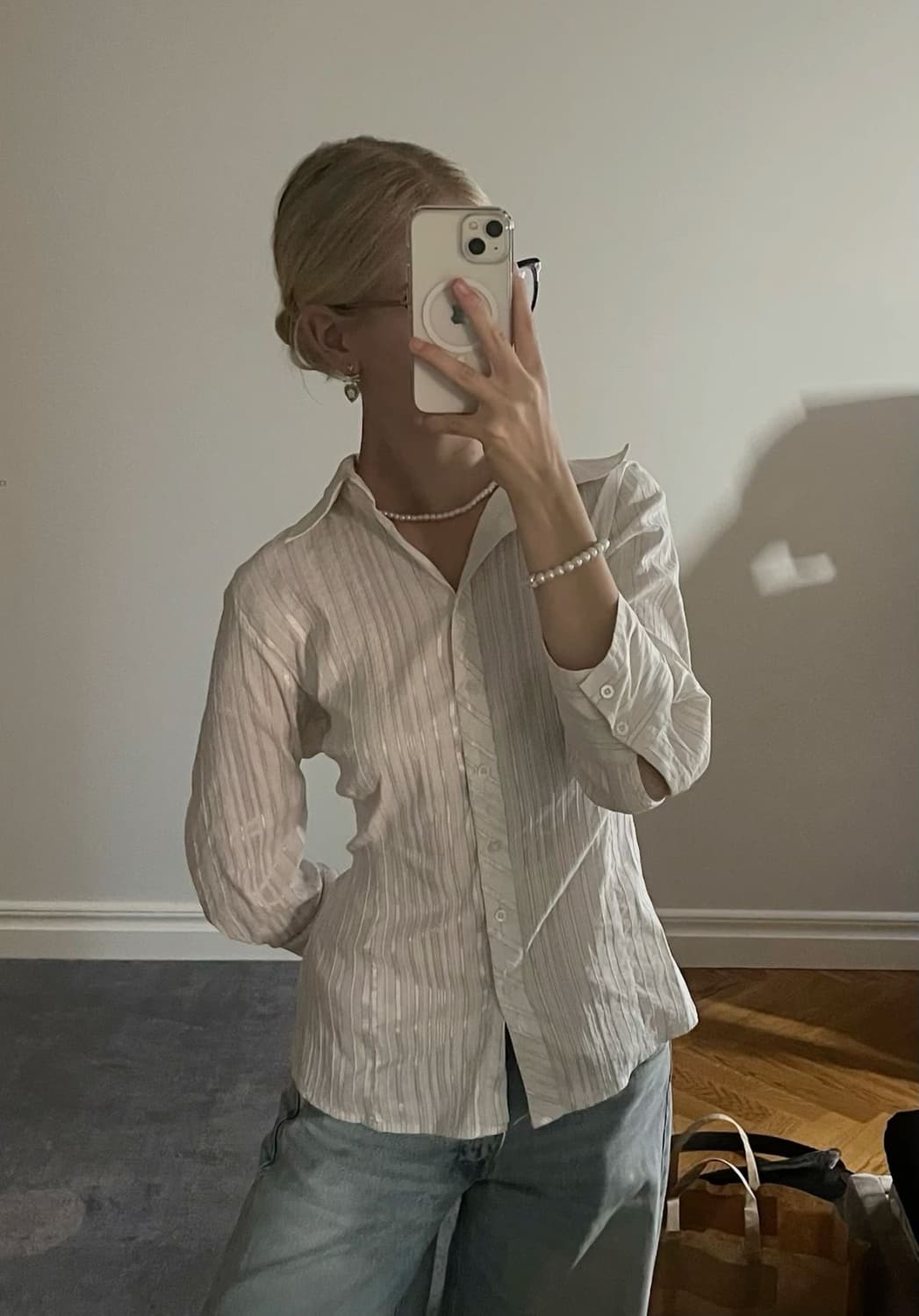 마뗑킴 담수 진주 목걸이 PEARL MIX NECKLACE 상품이미지2