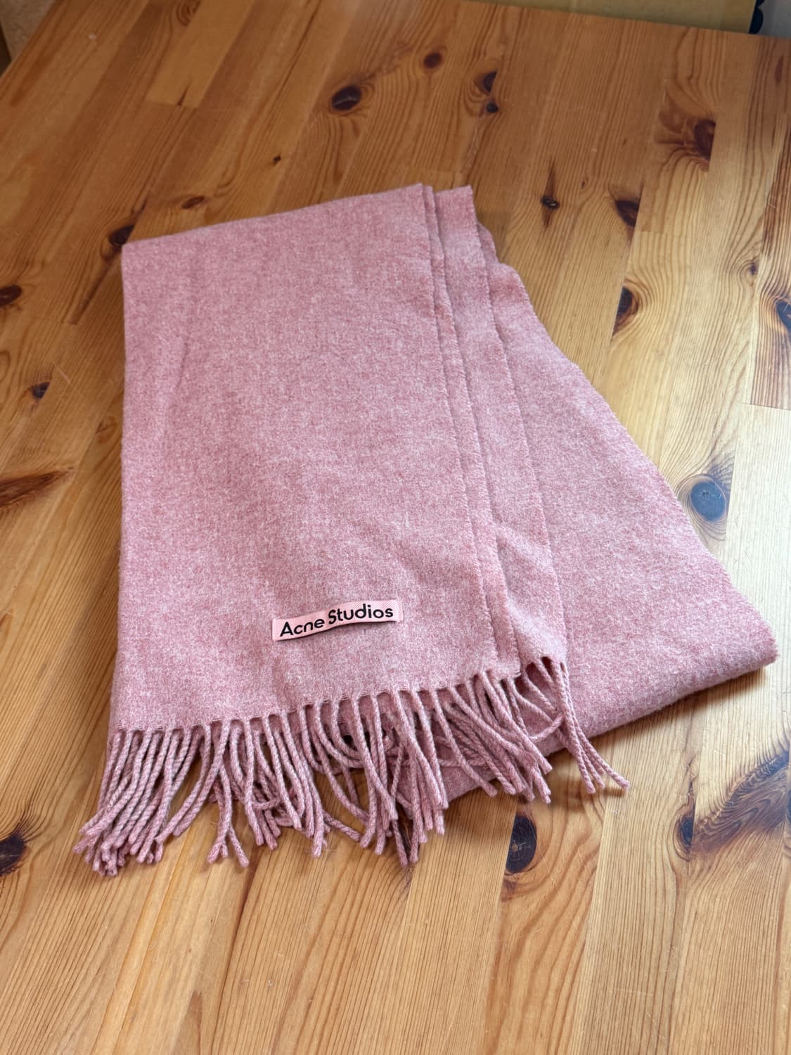 아크네스튜디오 정품 여성 머플러 목도리 네로우 로즈 멜란지 상품이미지1