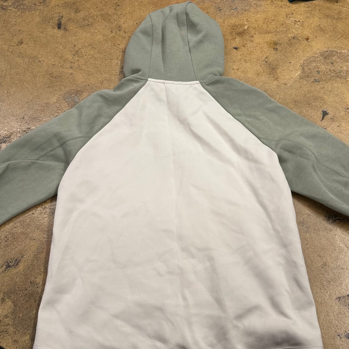 [정품/M] 나이키 테크 플리스 후드집업 그린 아이보리 b10 상품이미지4