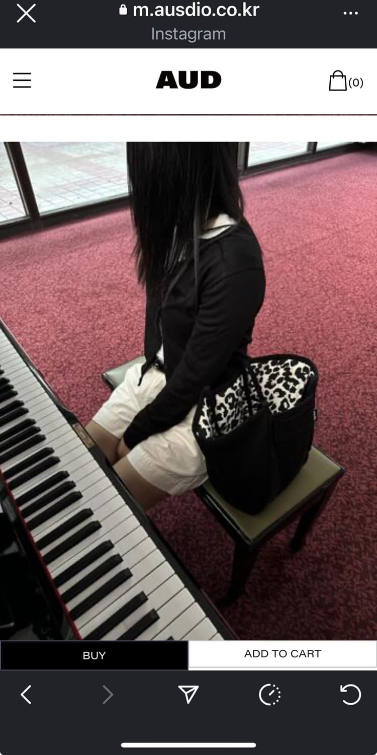 아우스디오 [리버시블/ 미니] 호피 쇼퍼백 상품이미지5