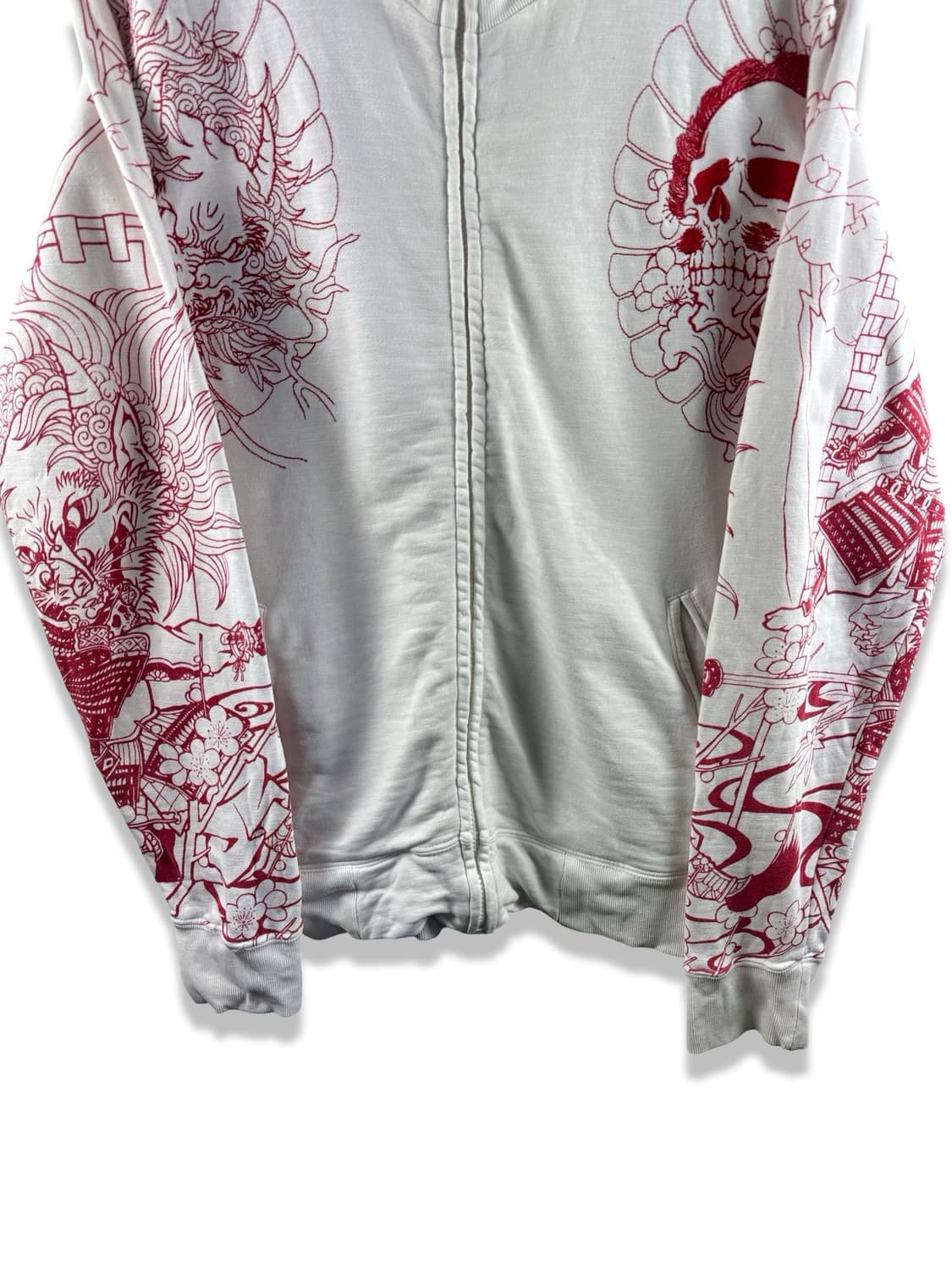 JPN 오리엔탈 스컬 사무라이 코튼집업2608 상품이미지4