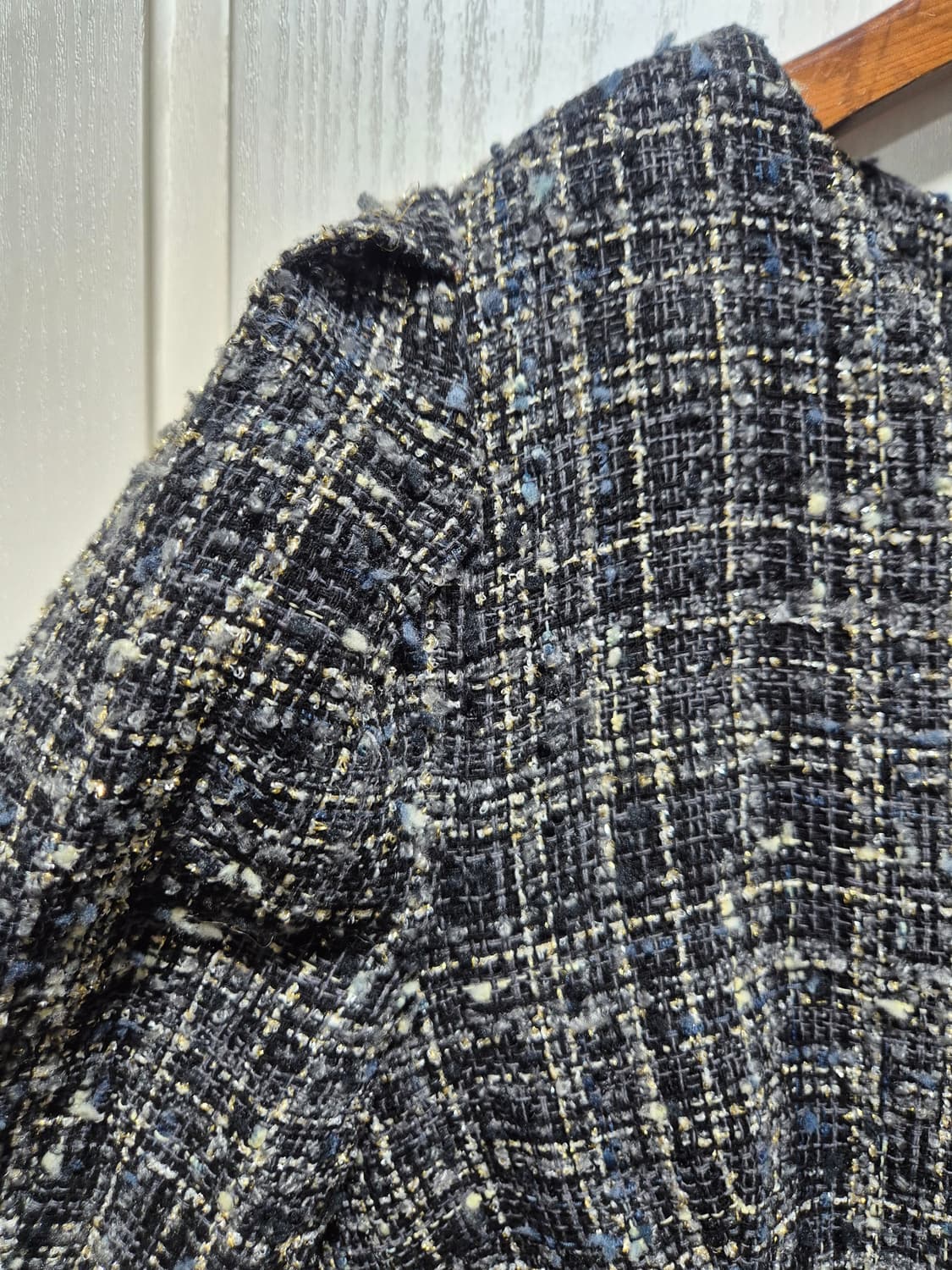 (세일)(새상품)NAIN 트위드 반팔 미니 원피스 상품이미지3