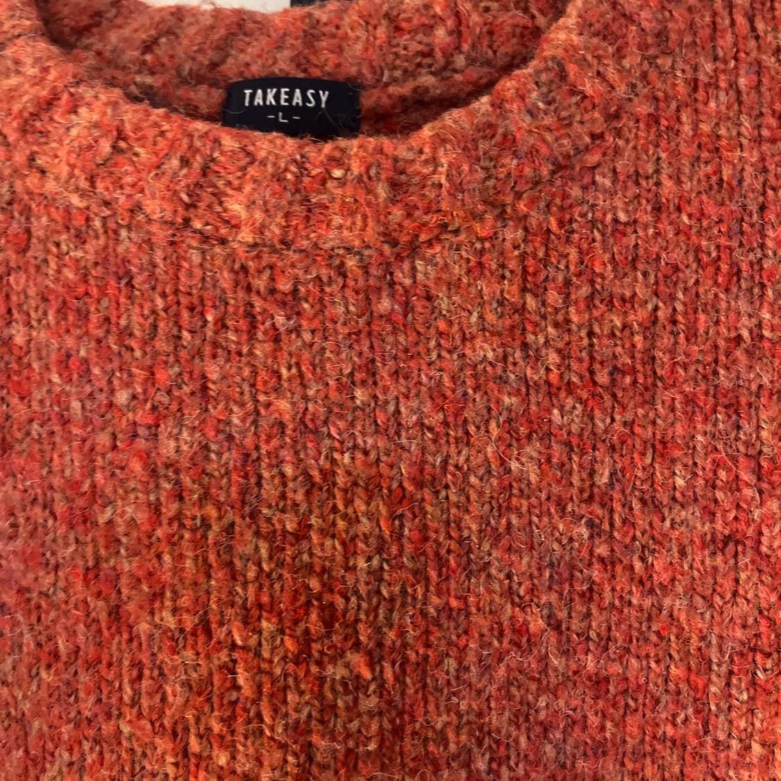 테이크이지 오렌지 니트 상품이미지2