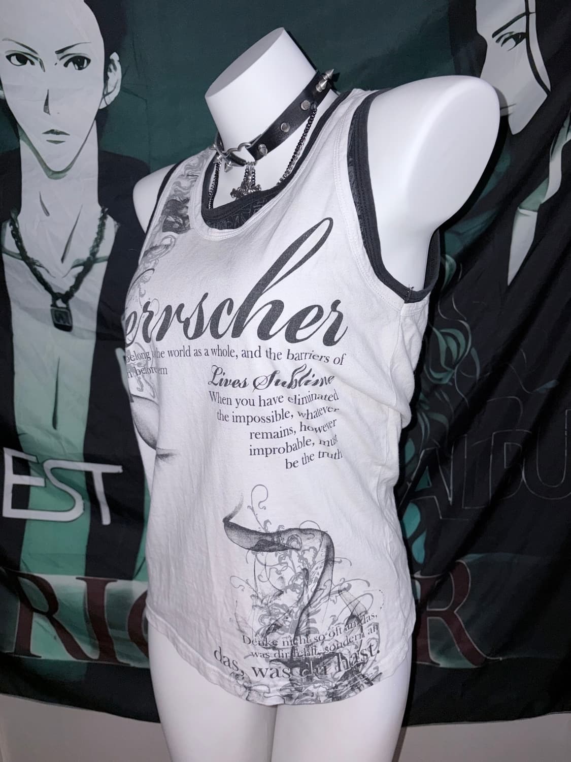 punk sleeveless T-shirt 상품이미지2