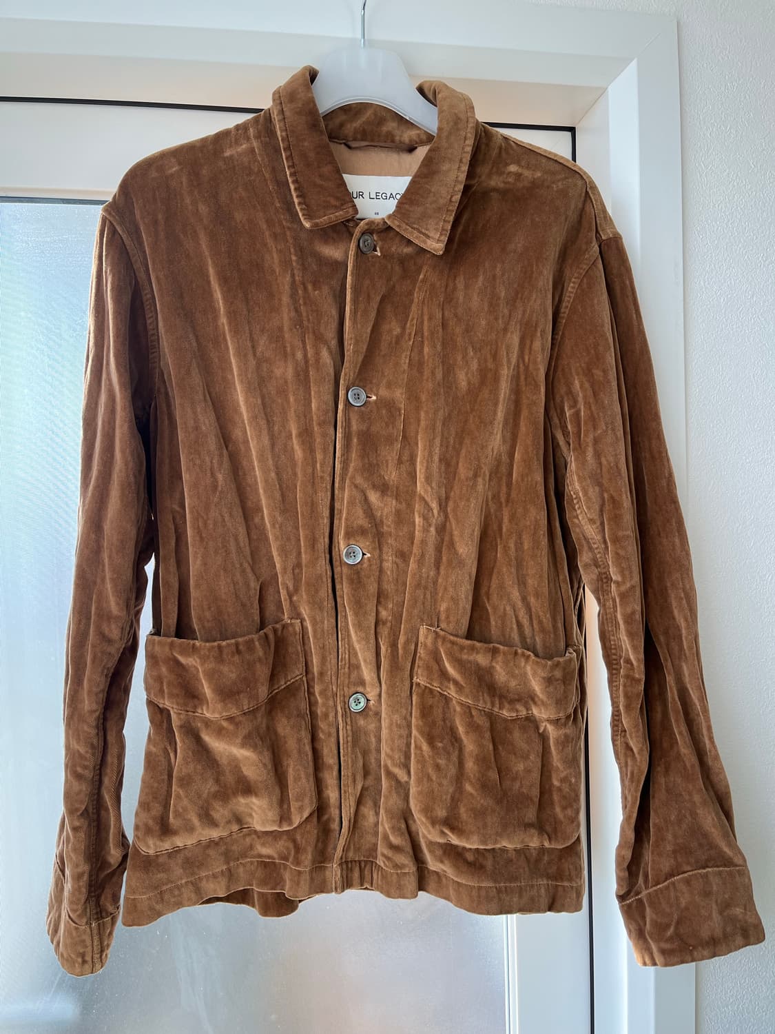 아워레가시(Our Legacy) 벨벳 아카이브 박스 자켓 메탈 브라운 상품이미지2